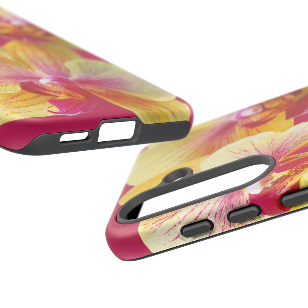 Yellow Pink Orchid Phone Case