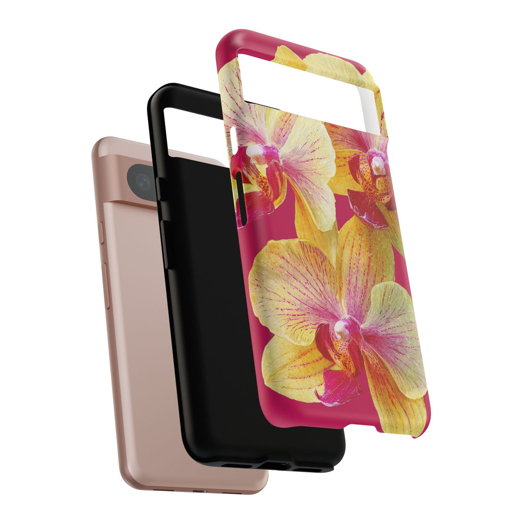 Yellow Pink Orchid Phone Case