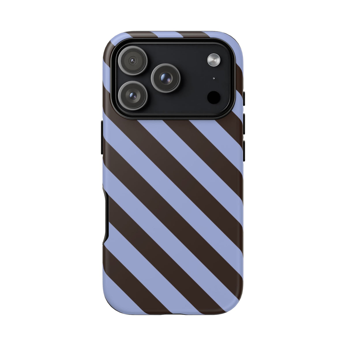 Blue and Black Striped Phone Case