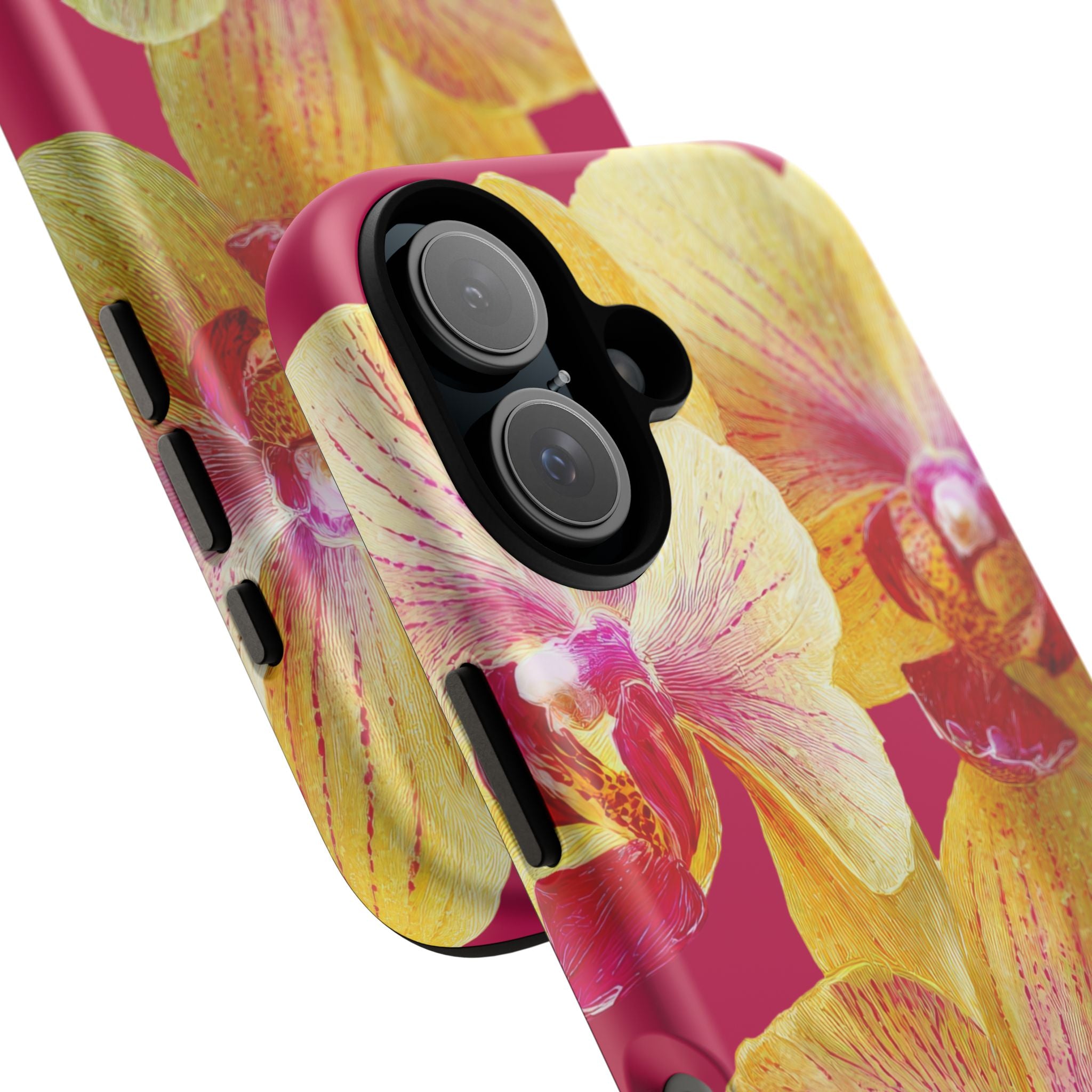 Yellow Pink Orchid Phone Case
