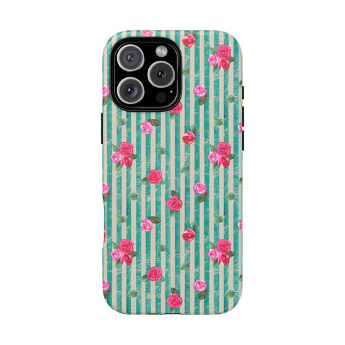 Floral Stripe Phone Case