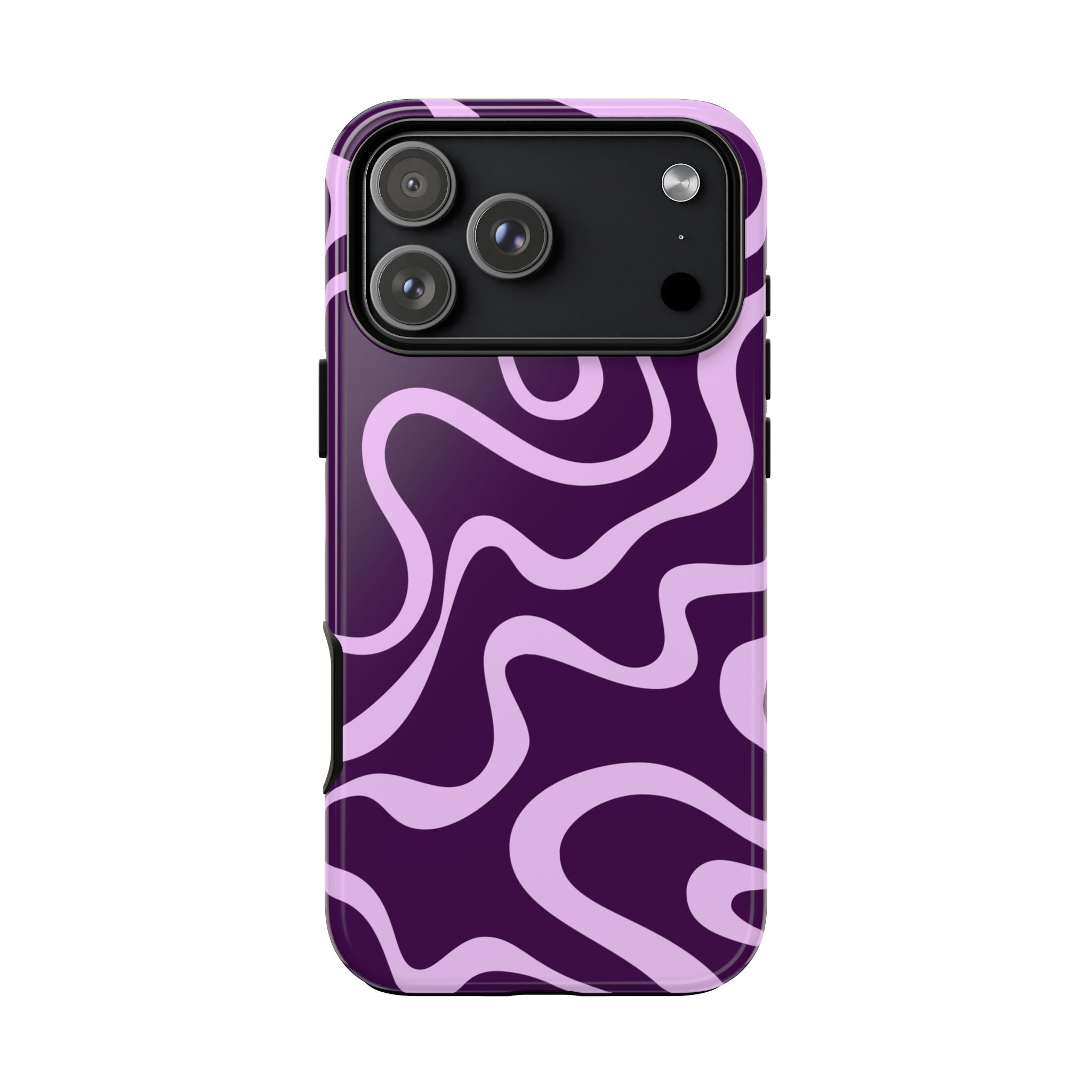 Purple Retro Wavy Phone Case