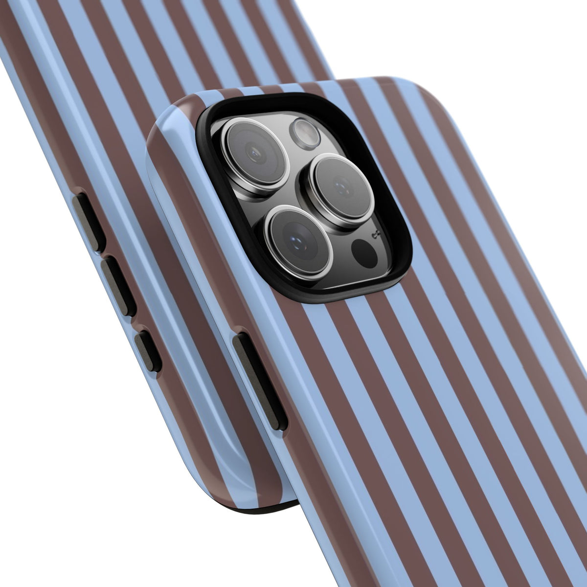 Blue & Brown Stripe Phone Case