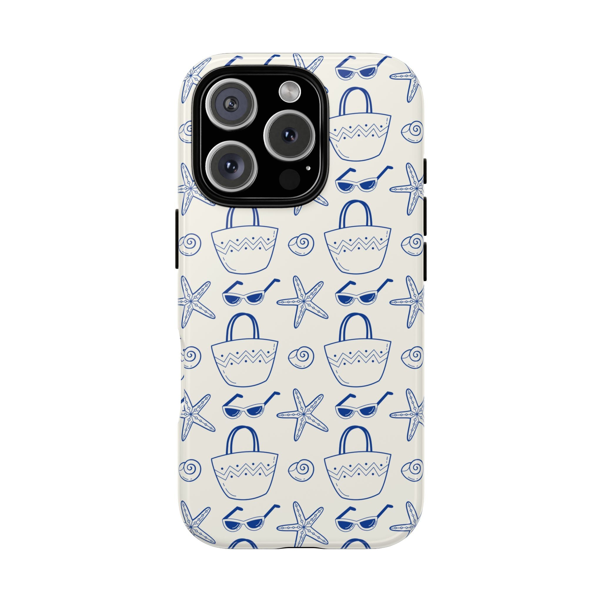 Blue Seashell & Starfish Phone Case