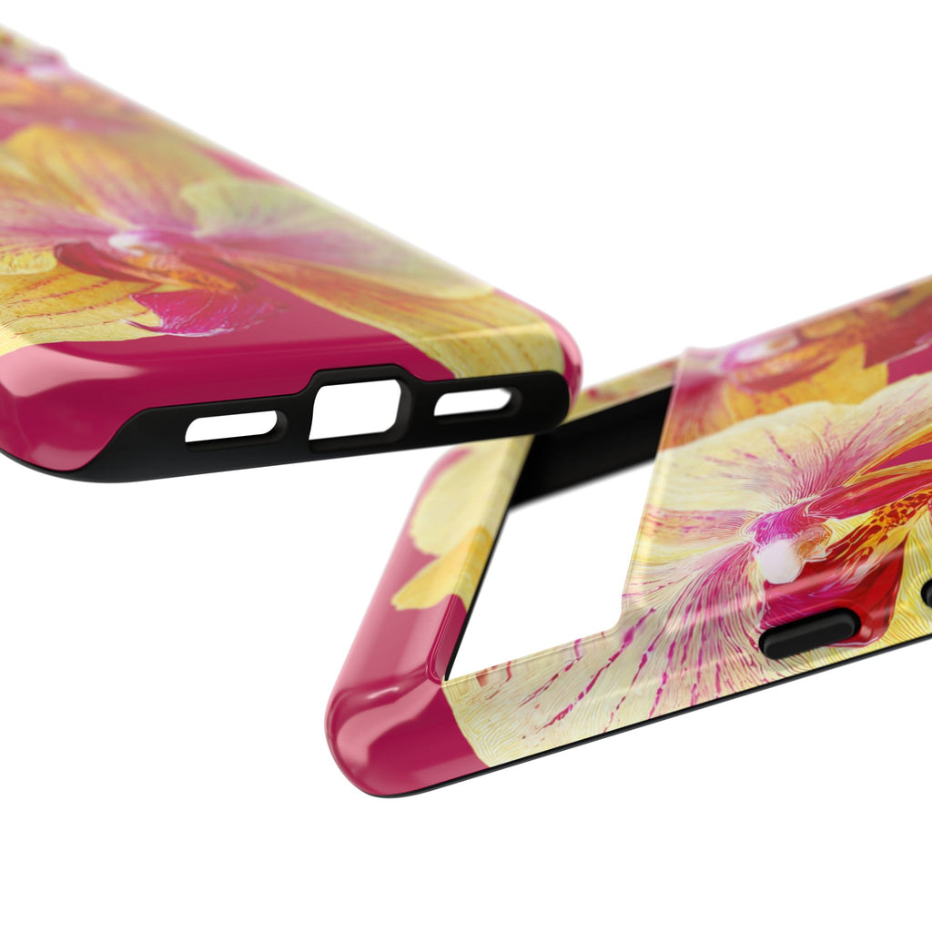 Yellow Pink Orchid Phone Case