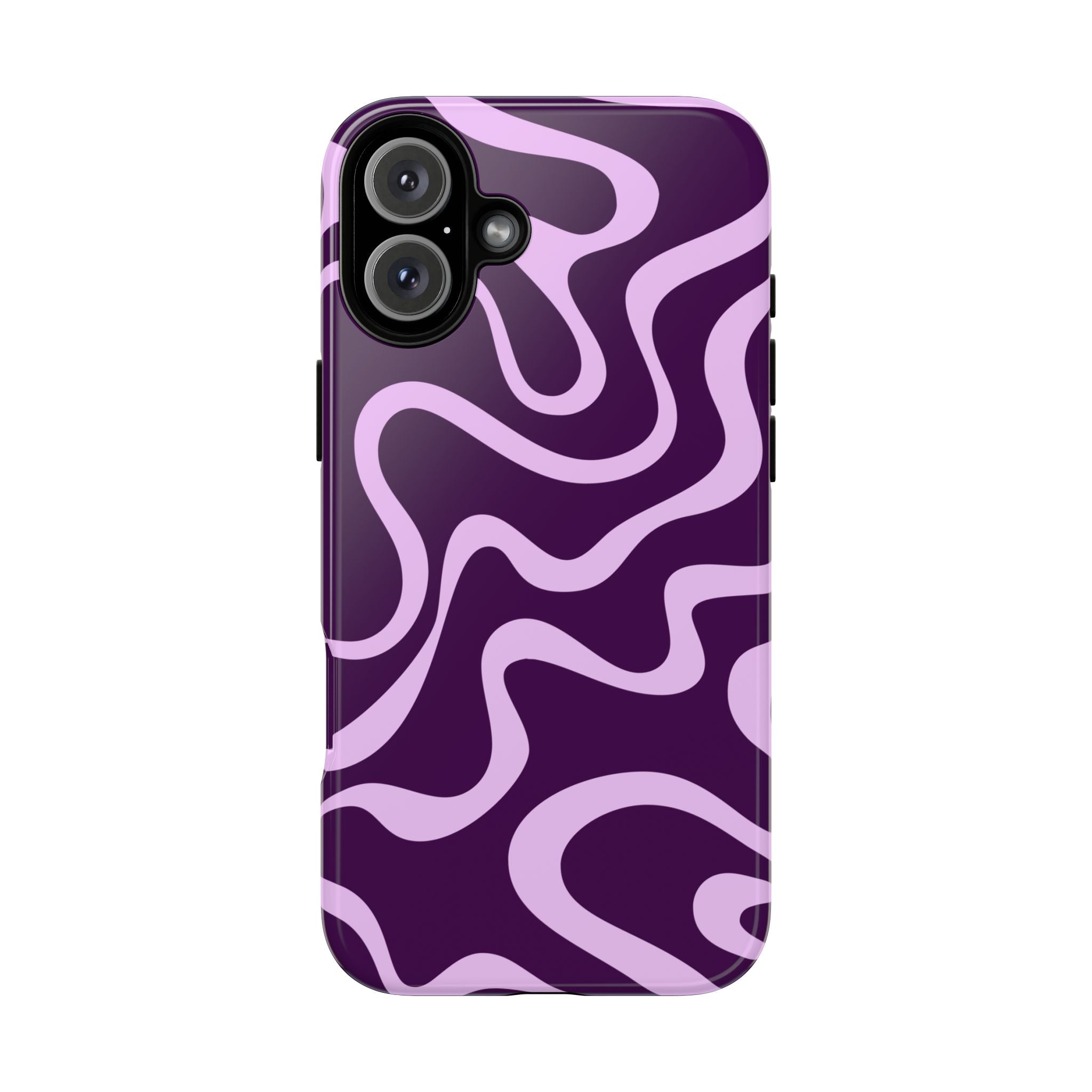 Purple Retro Wavy Phone Case