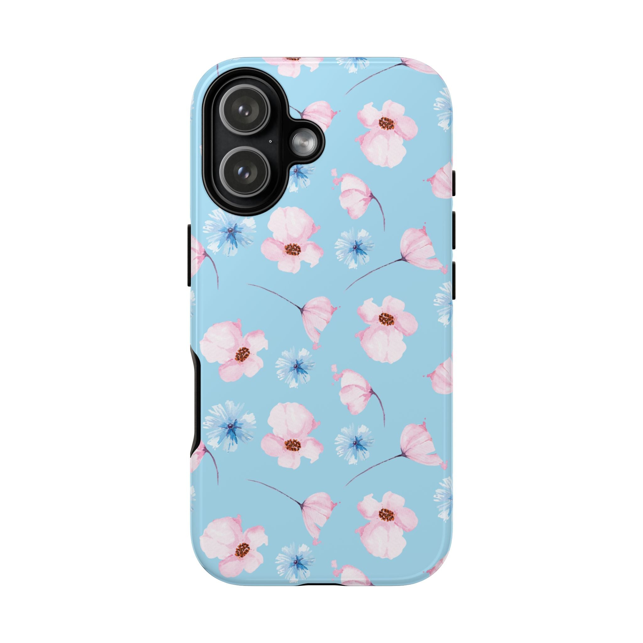 Blue & Pink Floral Phone Case