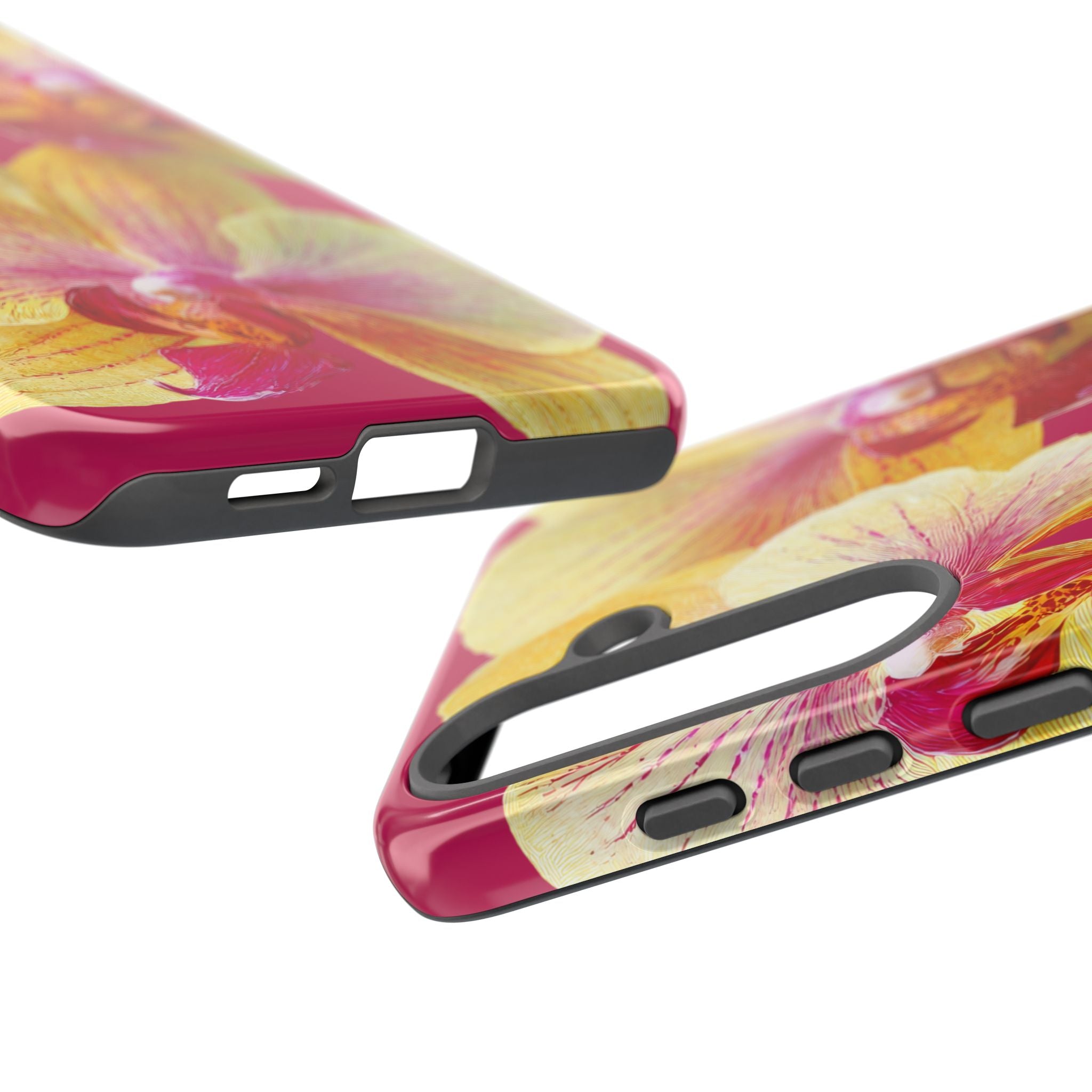 Yellow Pink Orchid Phone Case