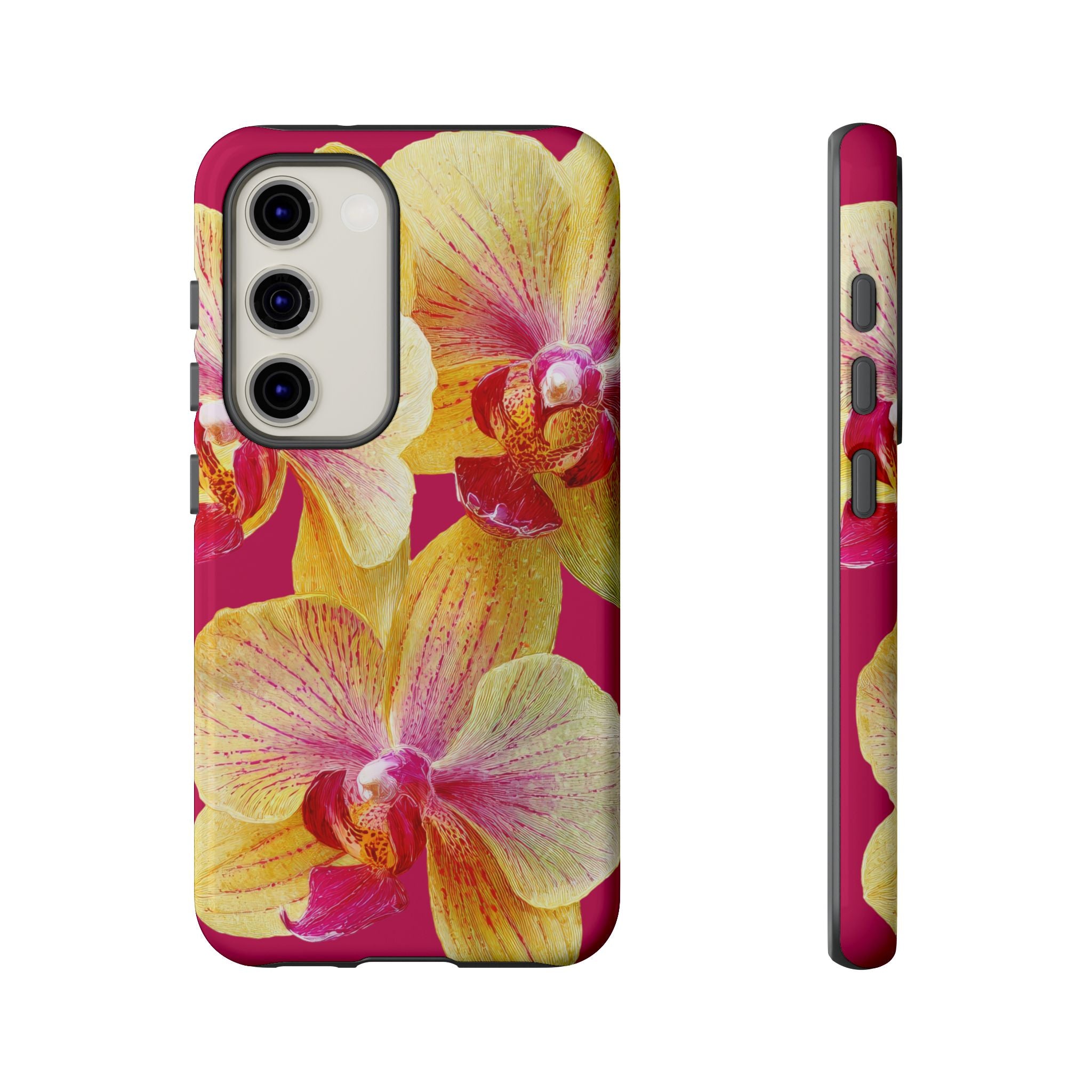 Yellow Pink Orchid Phone Case
