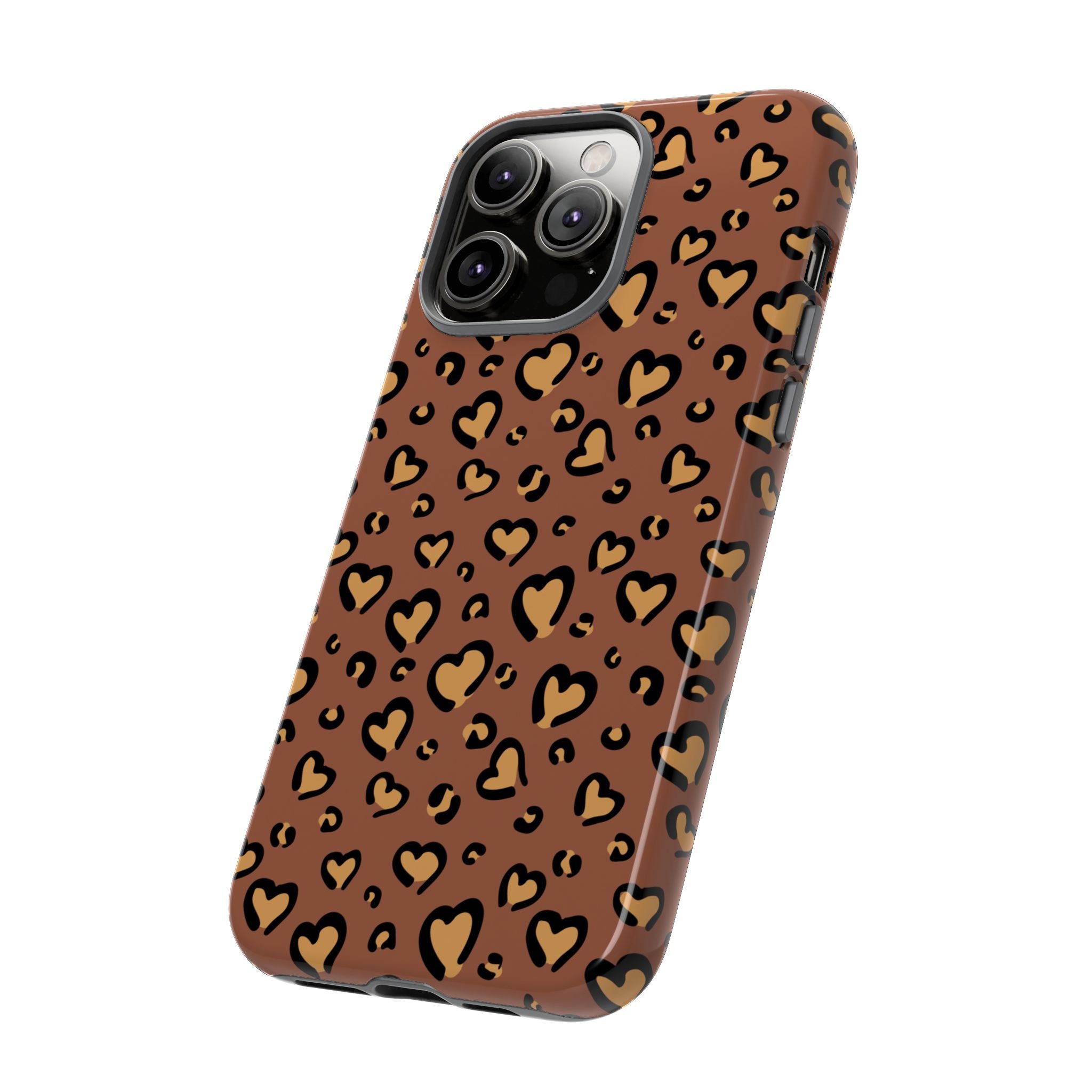 Leopard Heart Phone Case