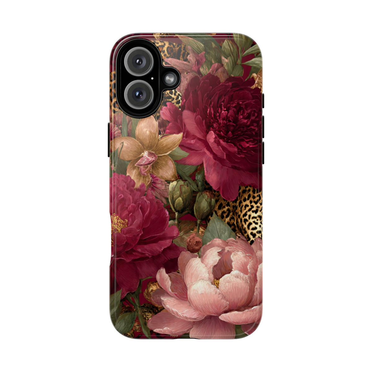 Floral Leopard Print Phone Case