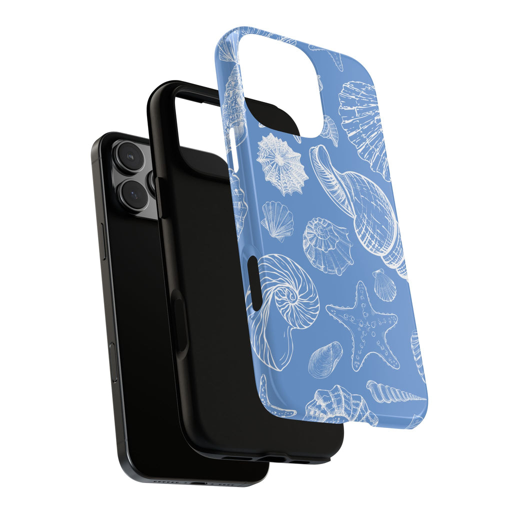 Blue Sea Shell Phone Case