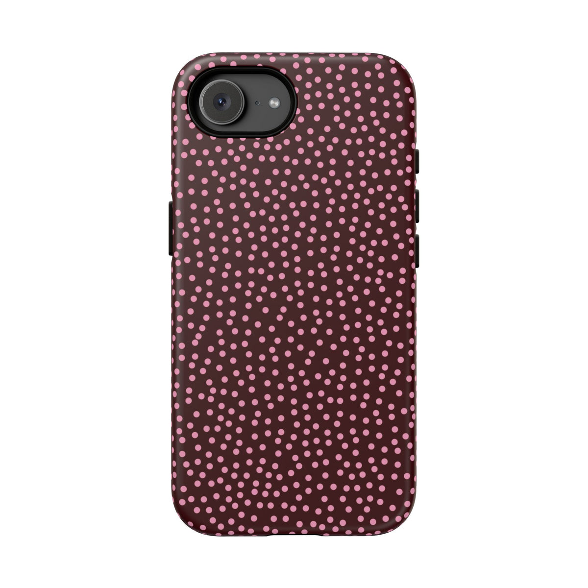 Burgundy Confetti Dot Tough Phone Case
