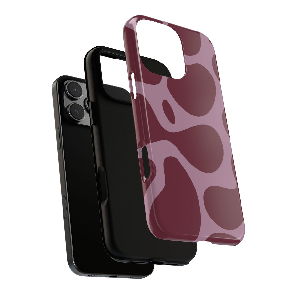 Abstract Burgundy Phone Case