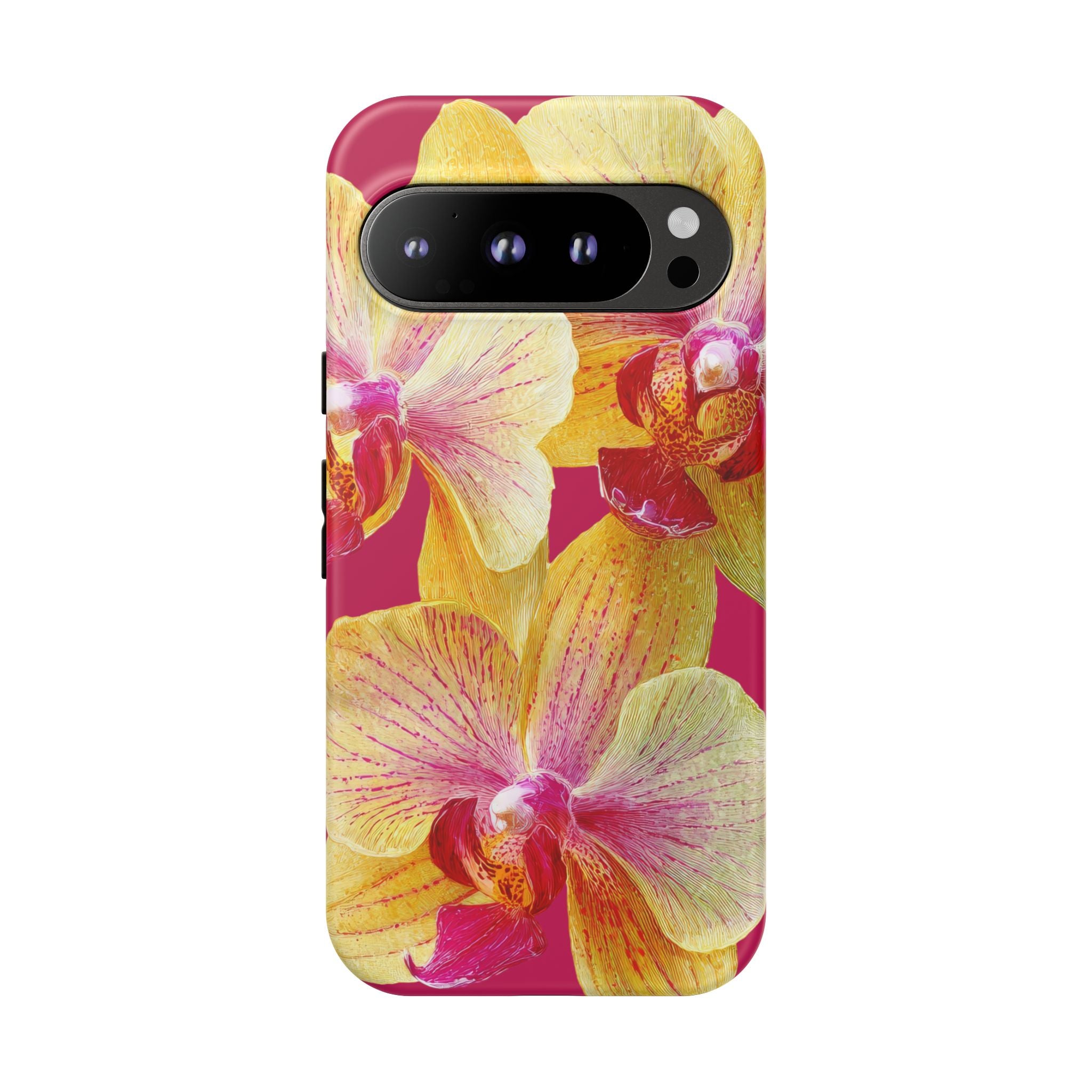 Yellow Pink Orchid Phone Case