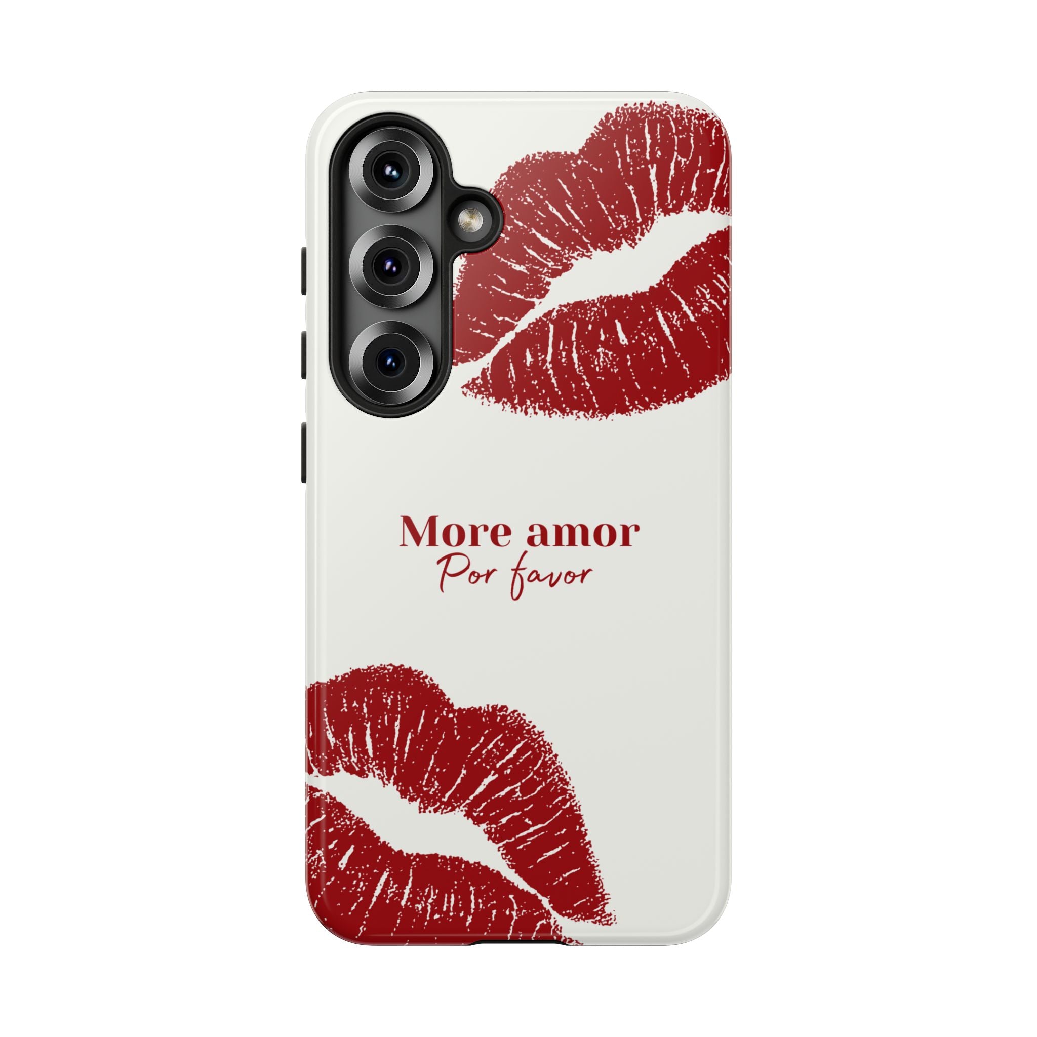 More Amor Por Favor Red Lip Print Phone Case
