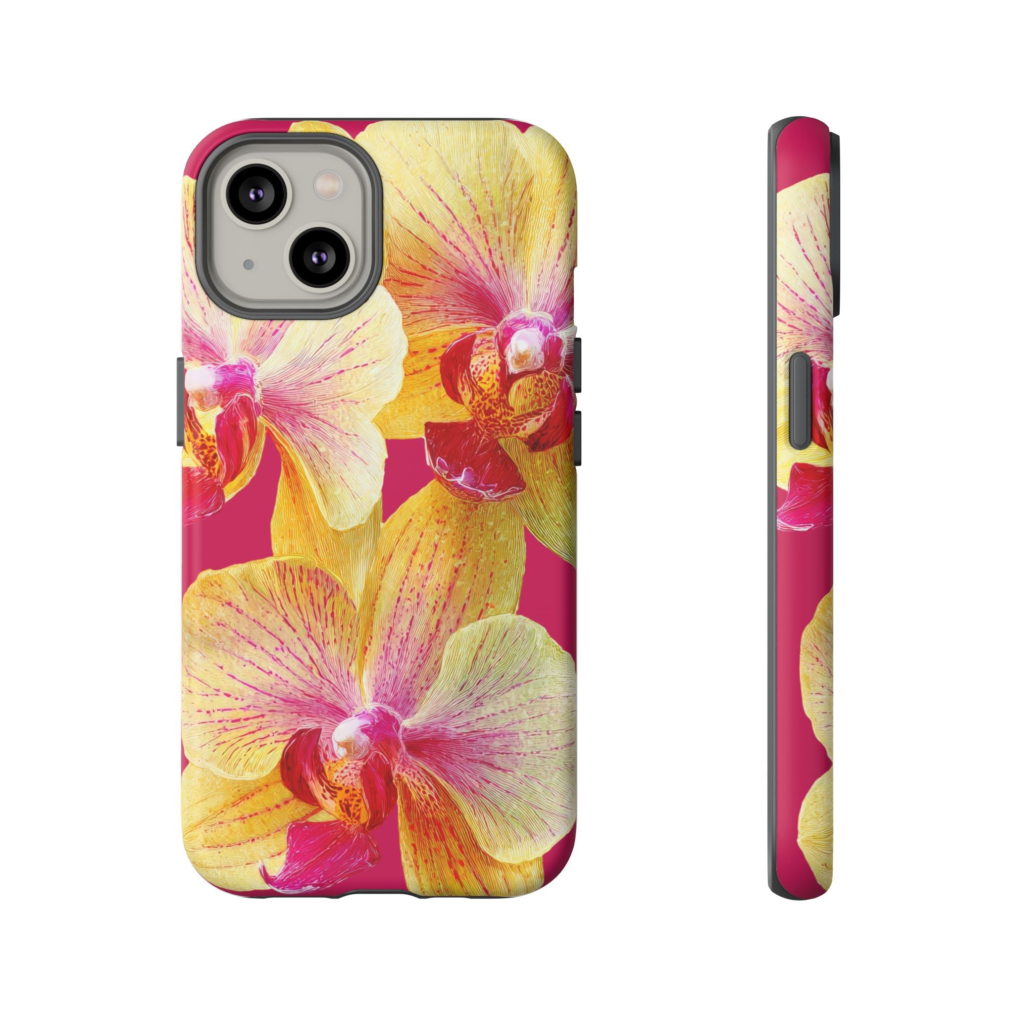 Yellow Pink Orchid Phone Case