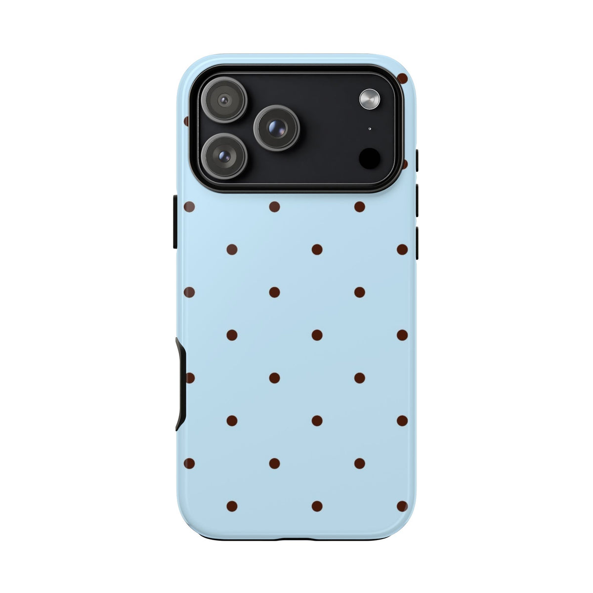 Blue & Brown Polka Dot Tough Phone Case