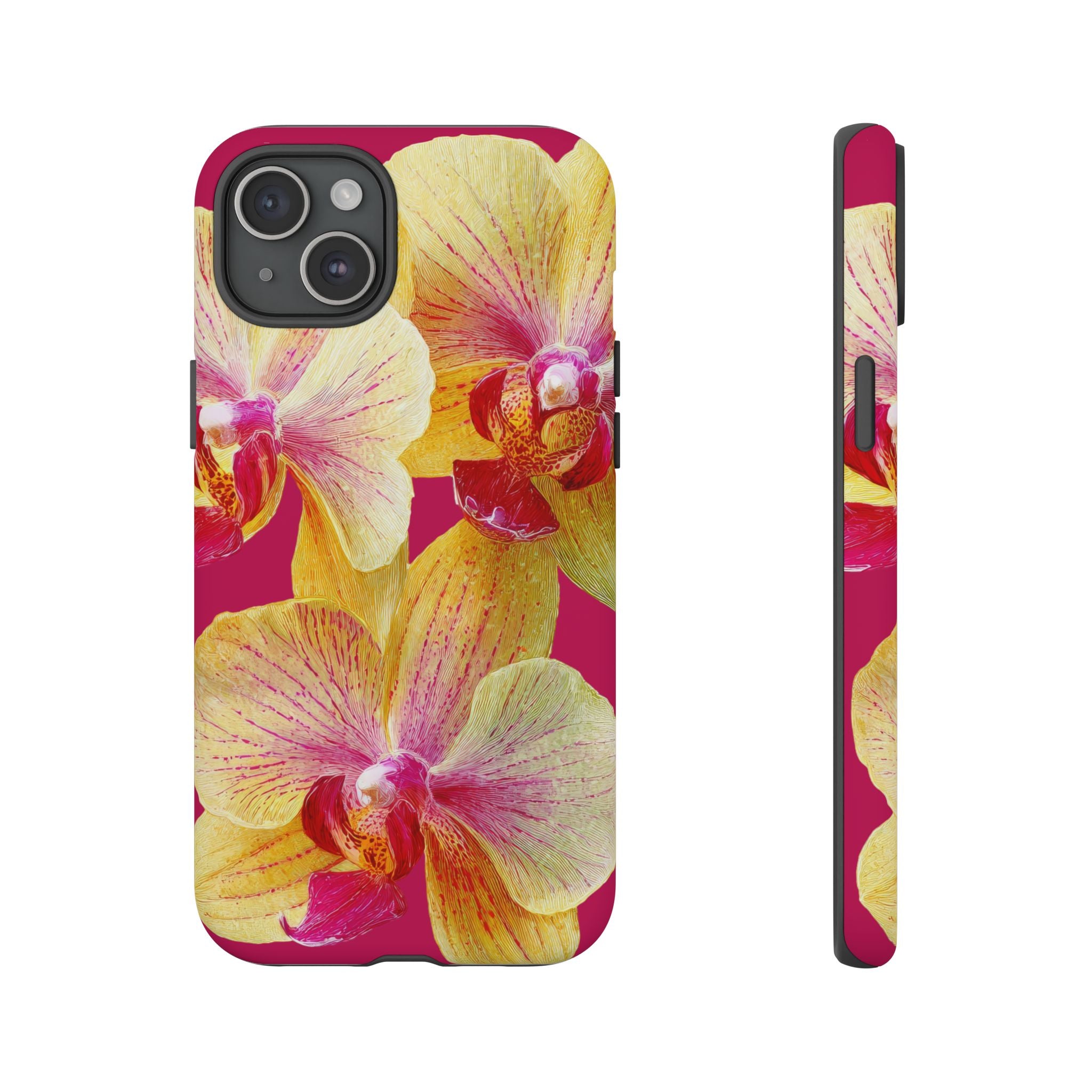 Yellow Pink Orchid Phone Case