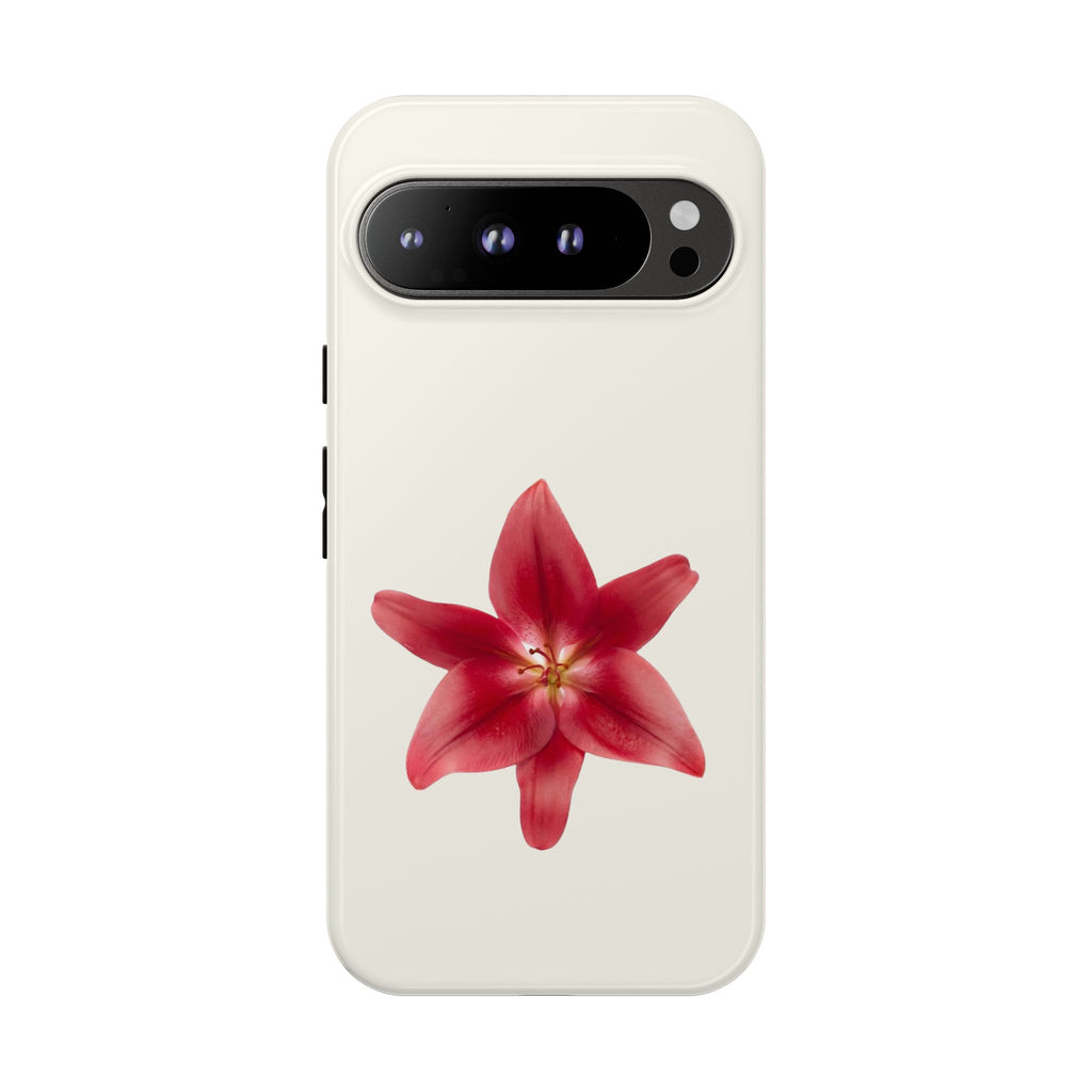 Red Star Lily floral Phone Case