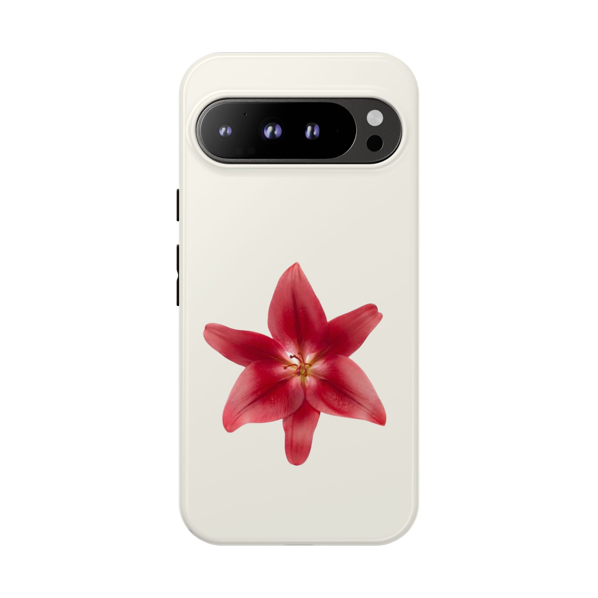 Red Star Lily floral Phone Case