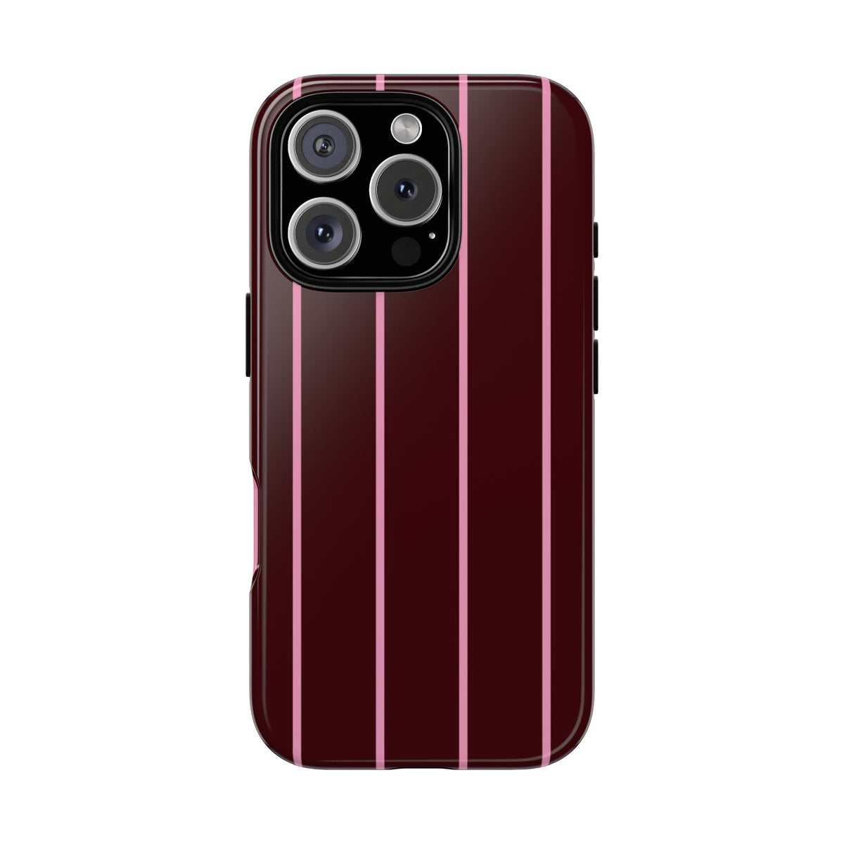 Striped Burgundy Phone Case