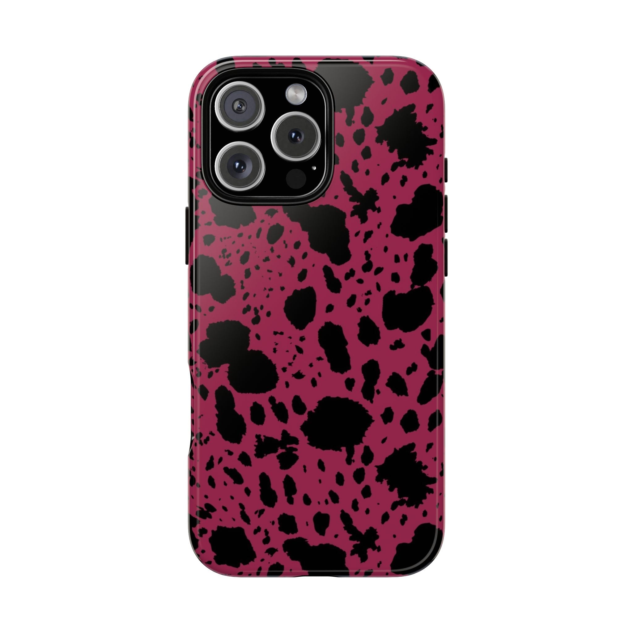 Pink Black Cow Print Phone Case m