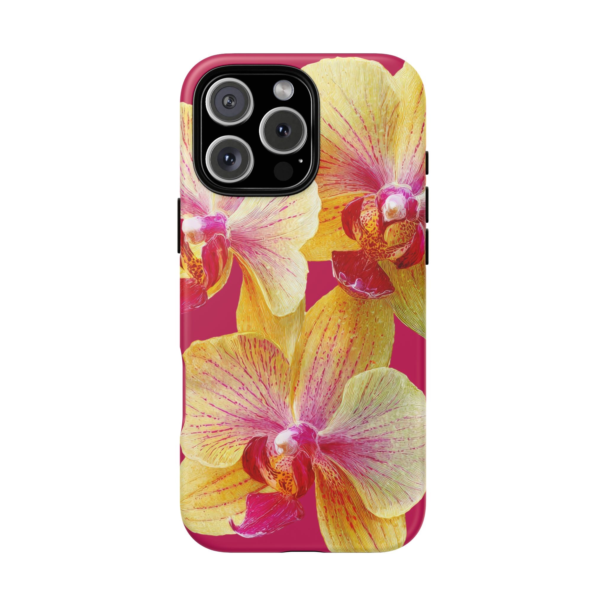 Yellow Pink Orchid Phone Case
