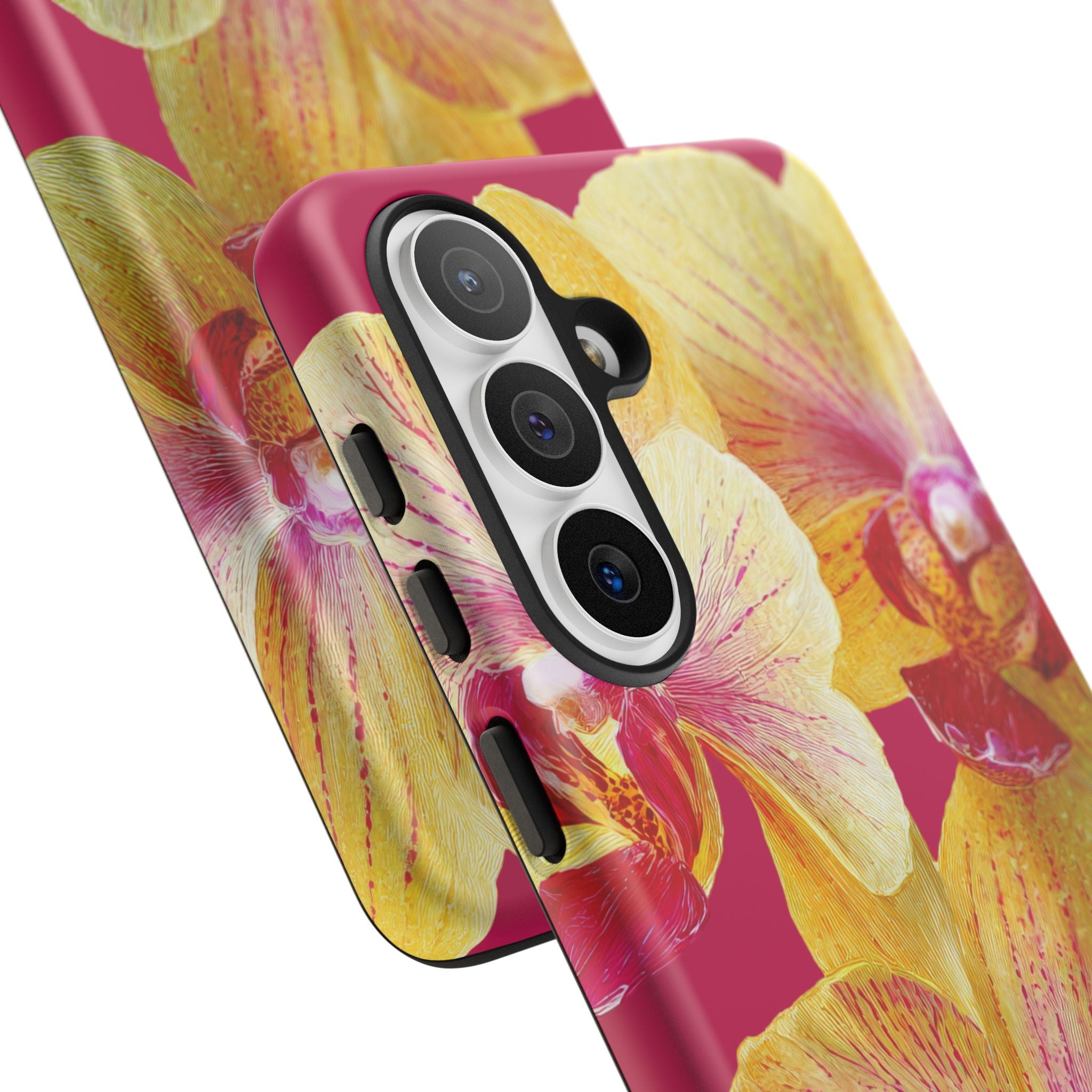 Yellow Pink Orchid Phone Case