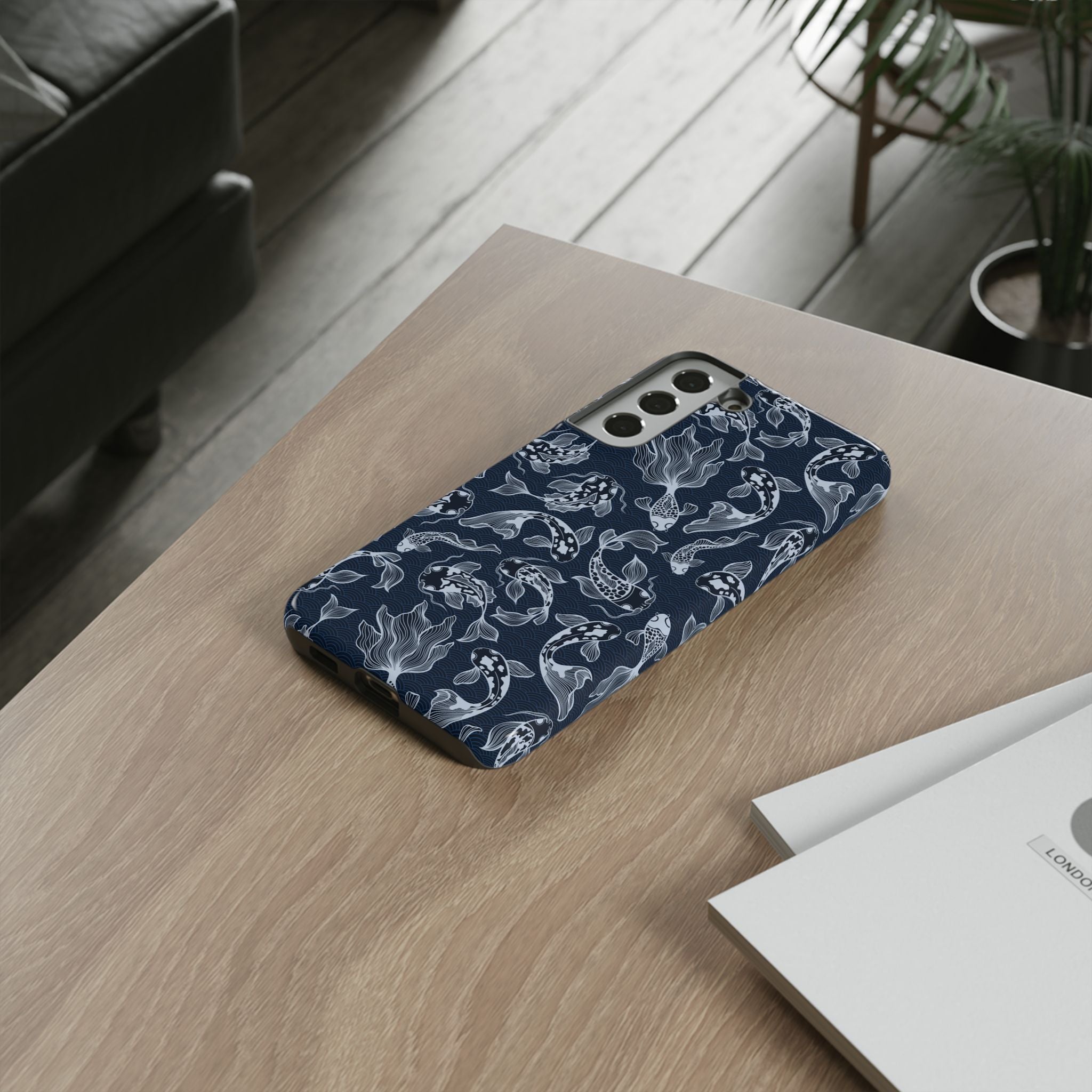Moonlit Koi Phone Case