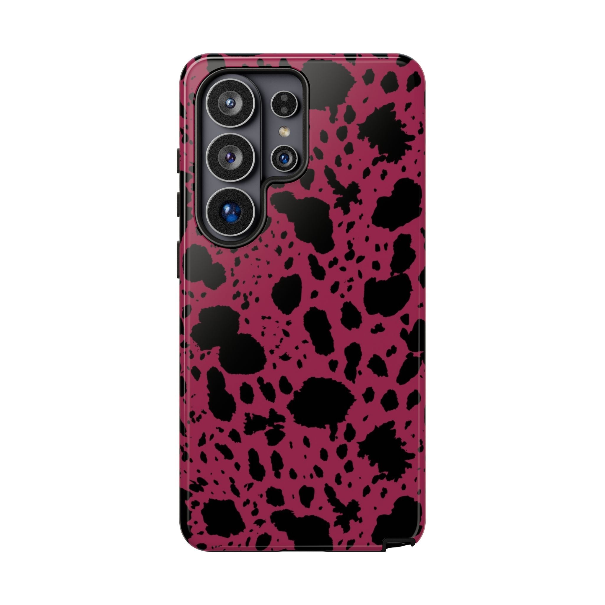 Pink Black Cow Print Phone Case
