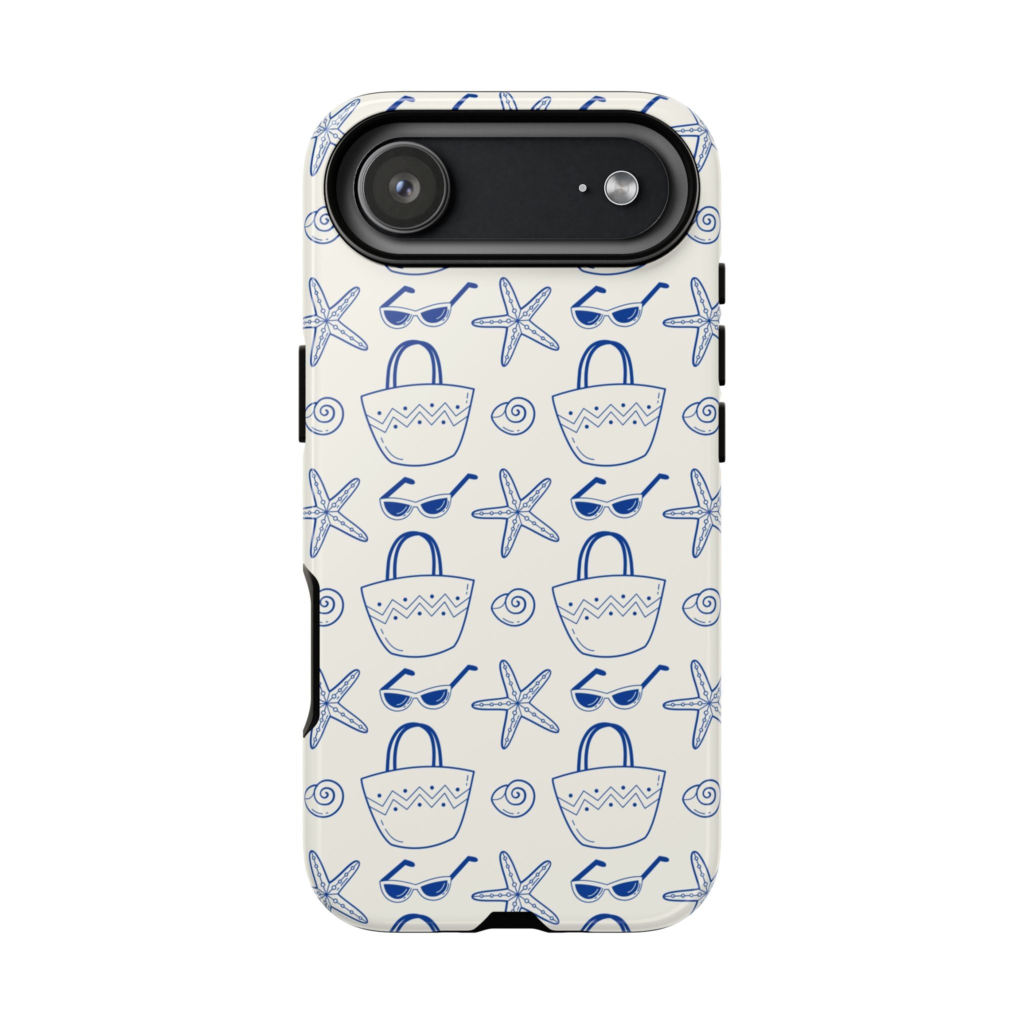 Blue Seashell & Starfish Phone Case