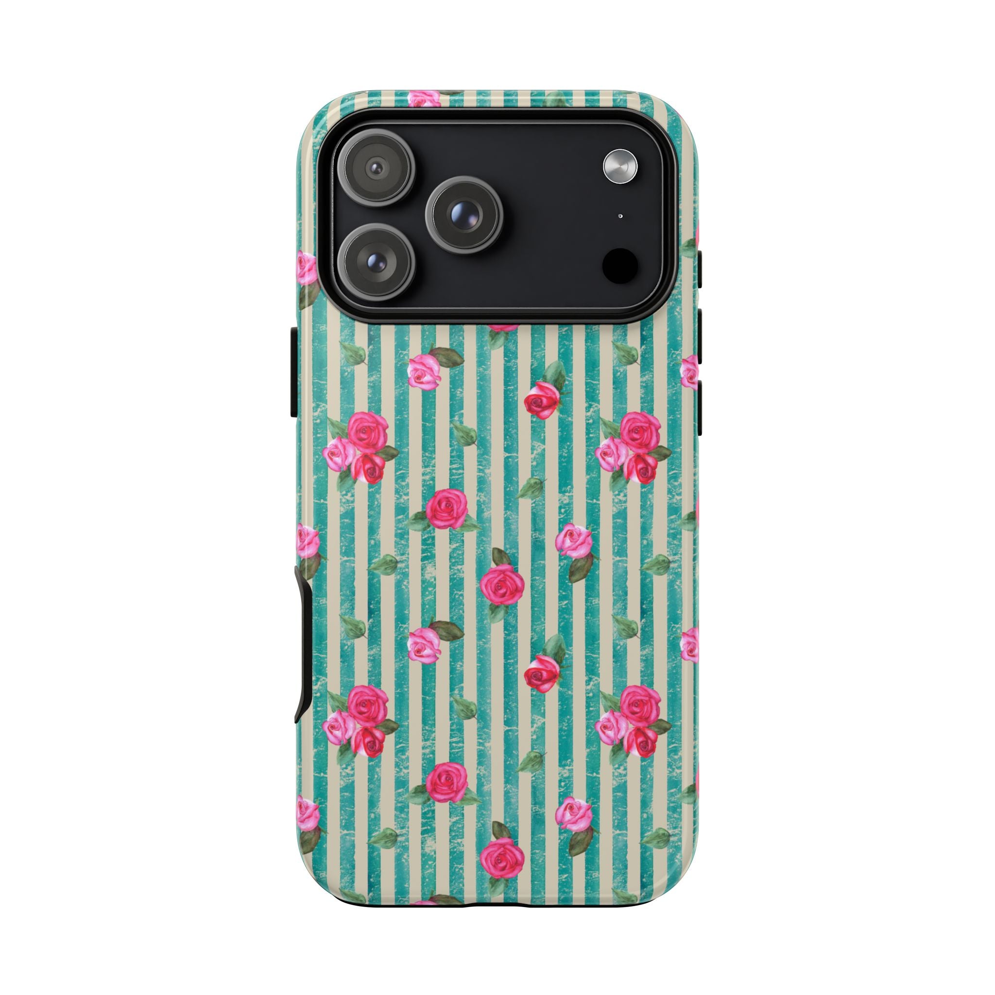 Floral Stripe Phone Case