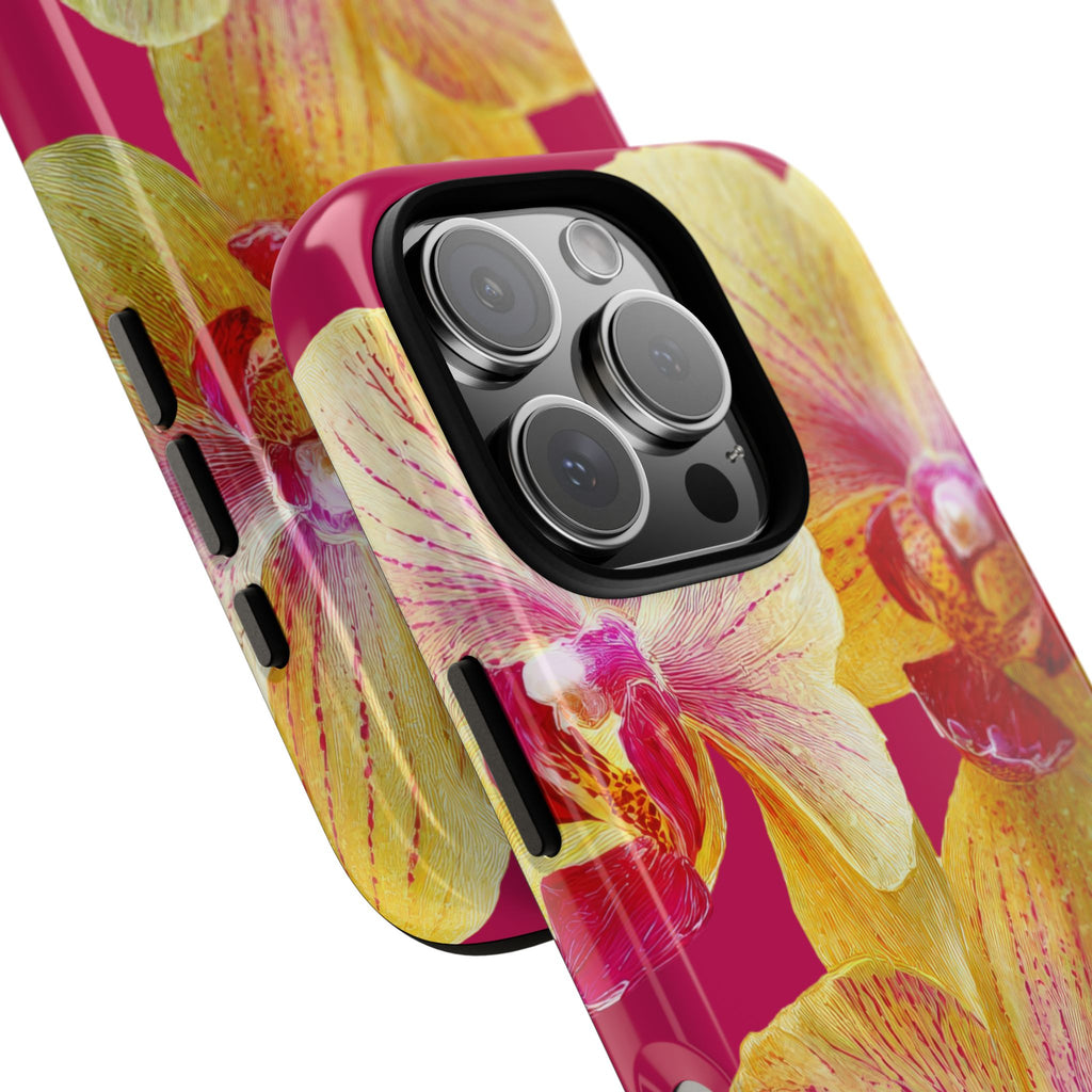 Yellow Pink Orchid Phone Case