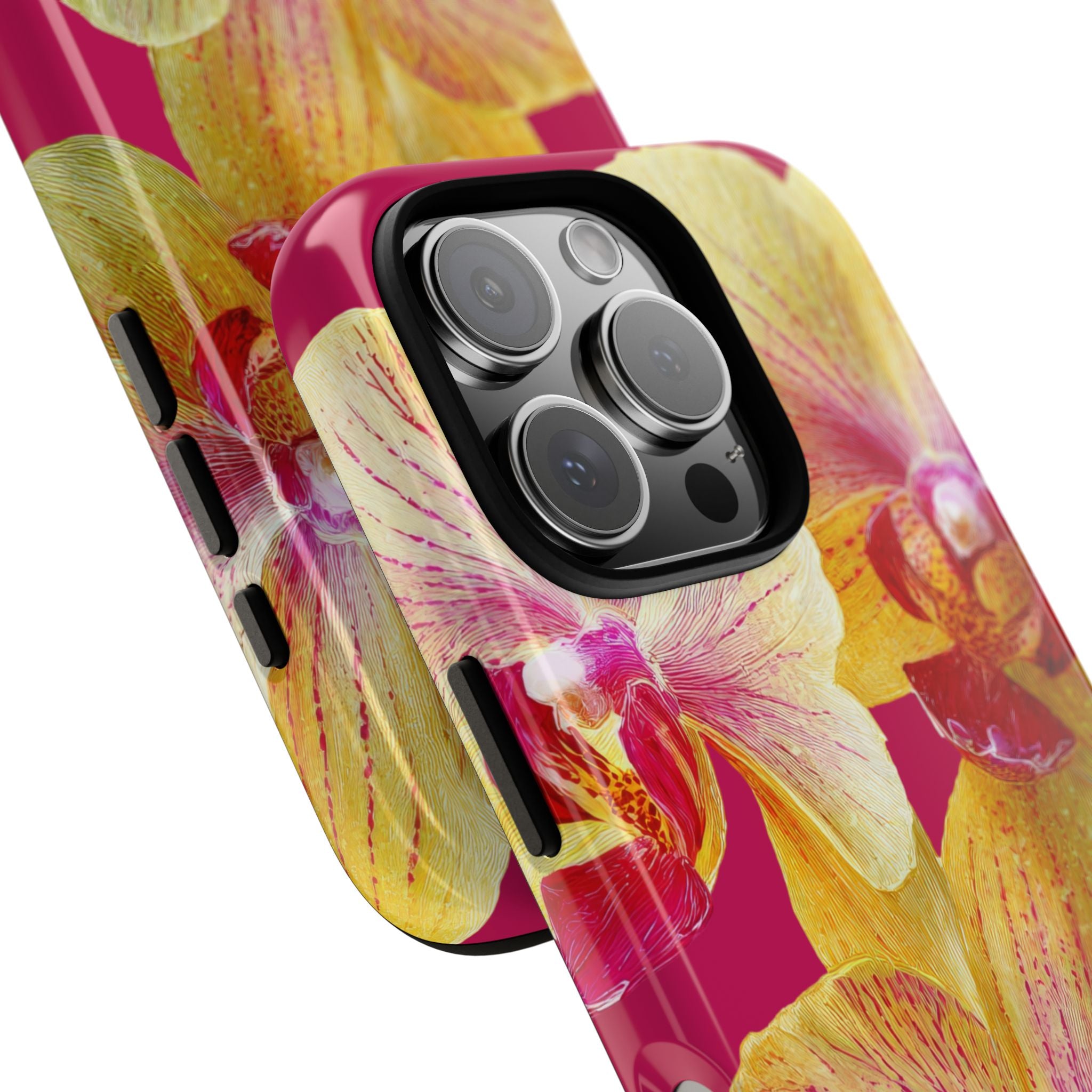 Yellow Pink Orchid Phone Case