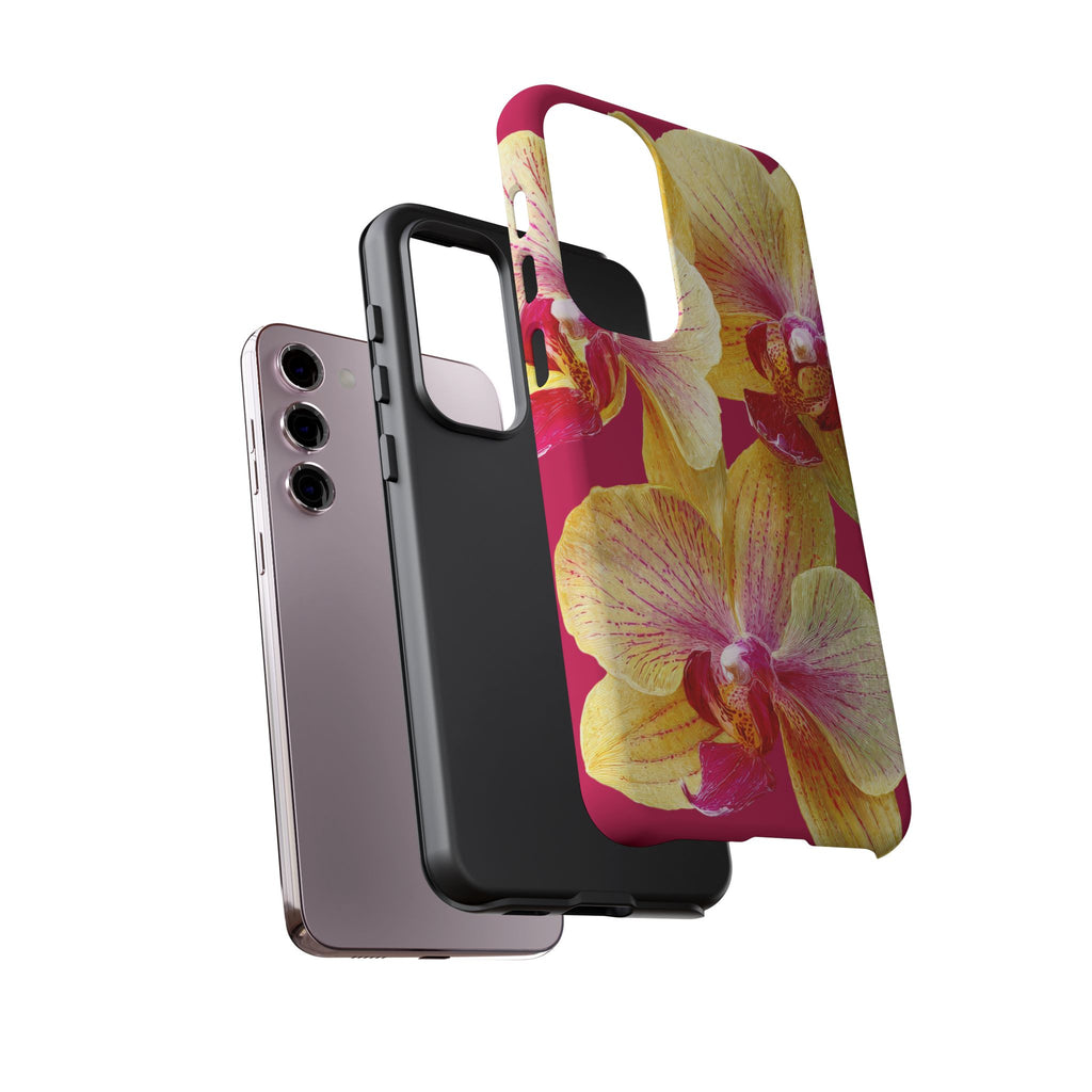 Yellow Pink Orchid Phone Case