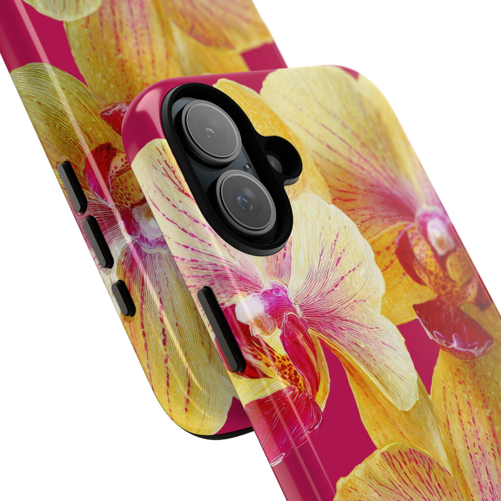 Yellow Pink Orchid Phone Case