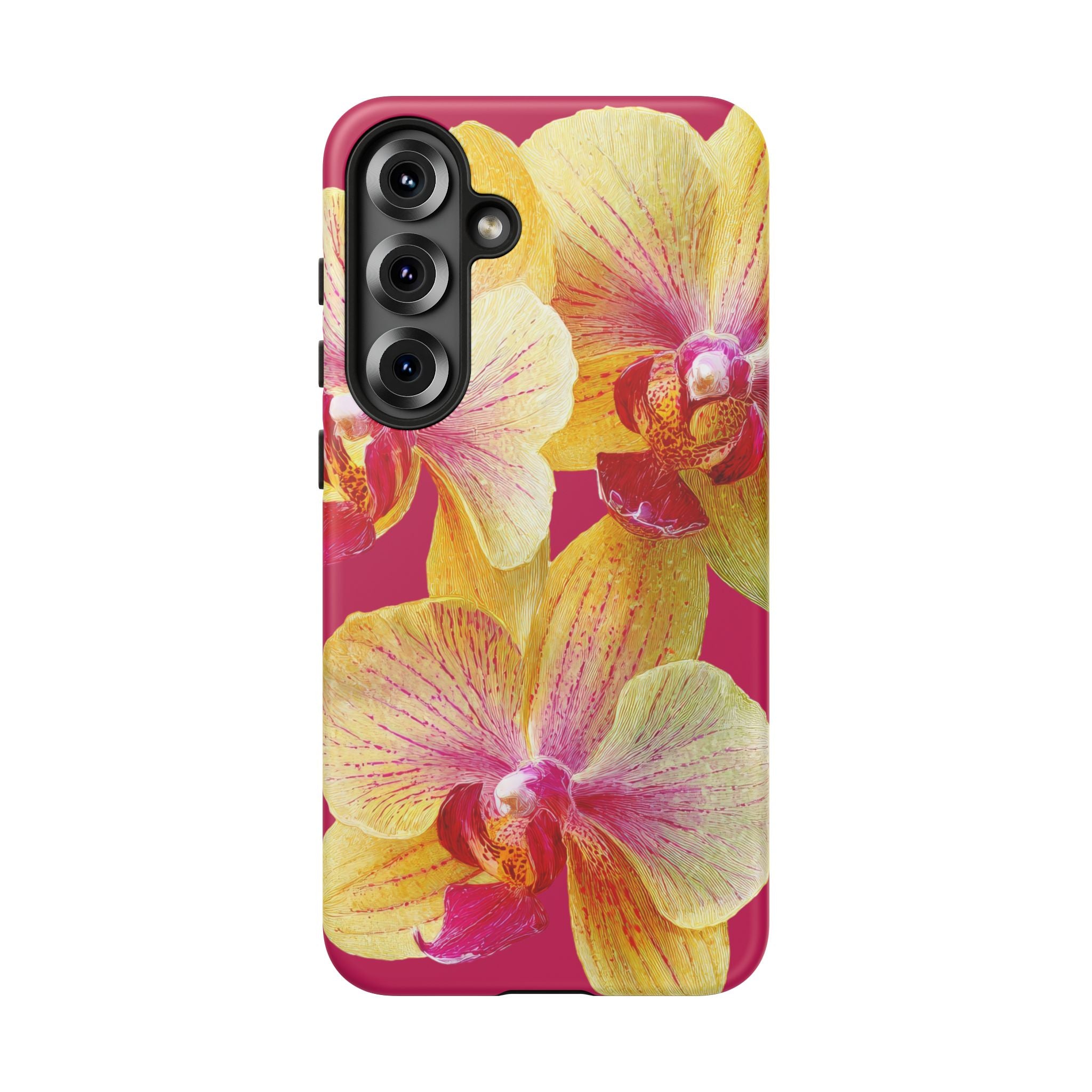 Yellow Pink Orchid Phone Case