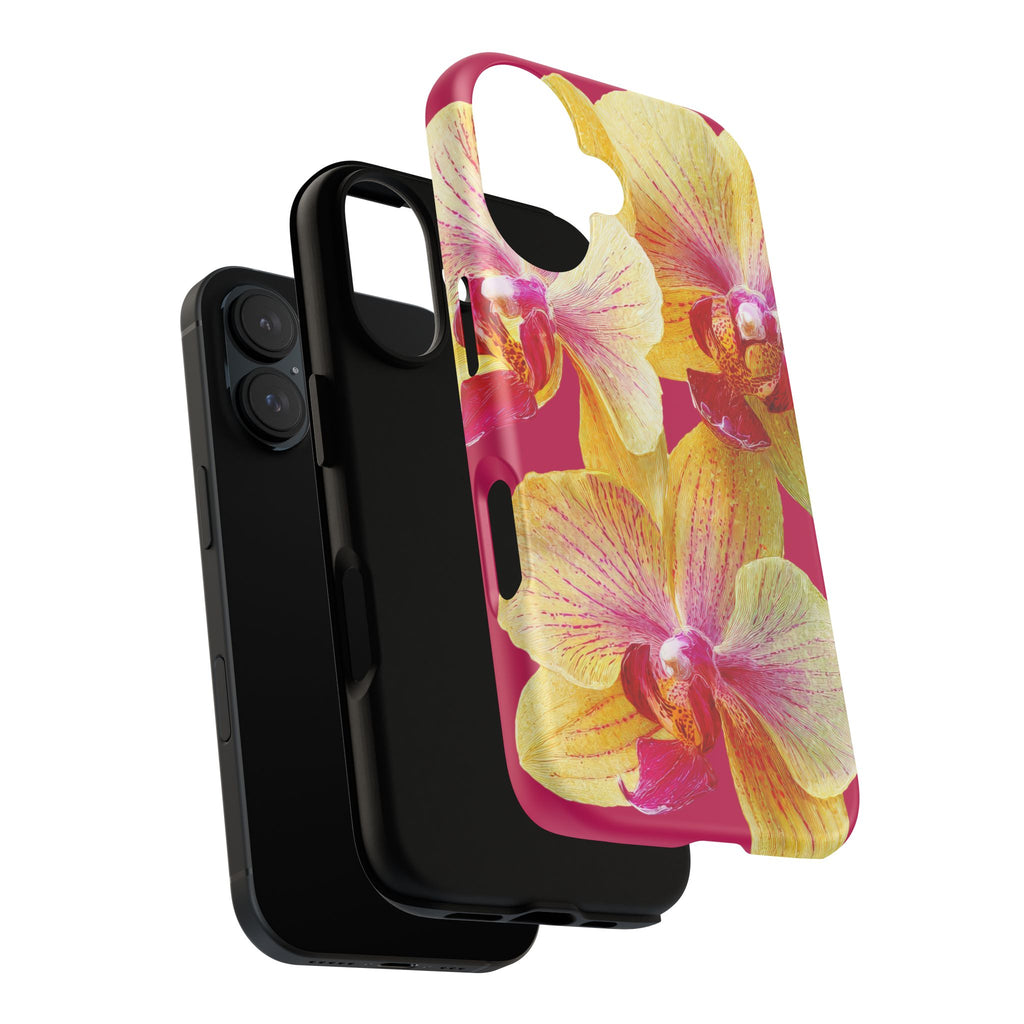 Yellow Pink Orchid Phone Case