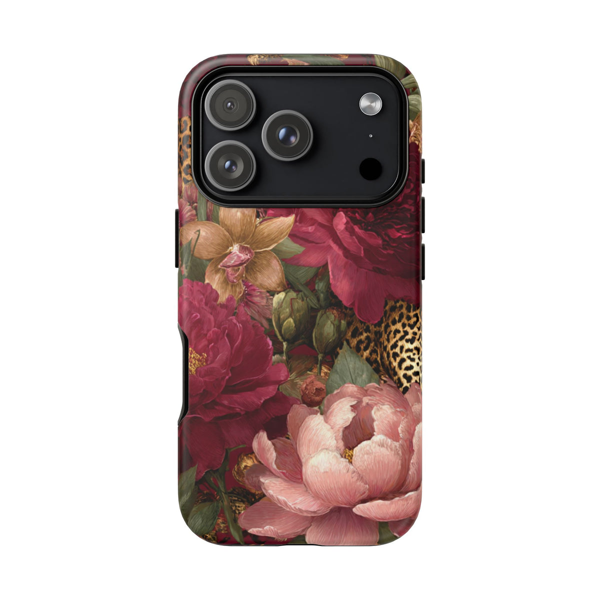 Floral Leopard Print Phone Case