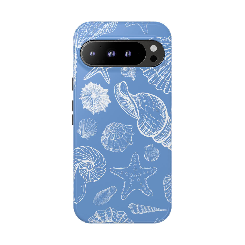 Blue Sea Shell Phone Case
