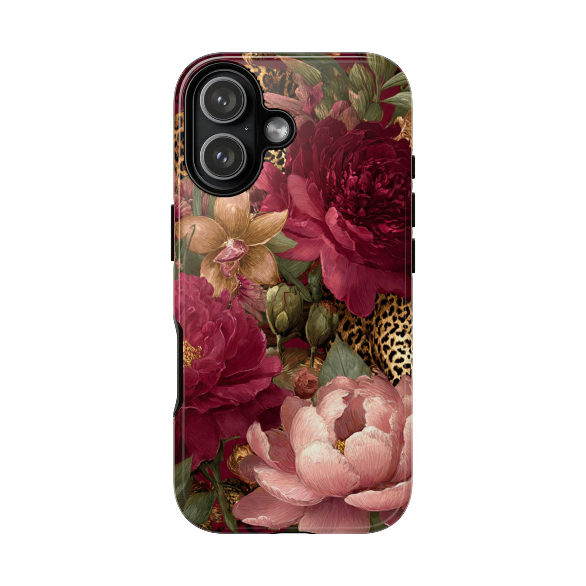Floral Leopard Print Phone Case