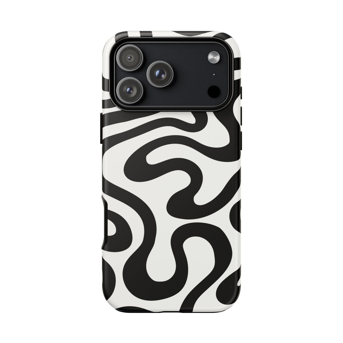 Black White Swirl Phone Case