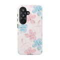 Pink & Blue Hibiscus Phone Case