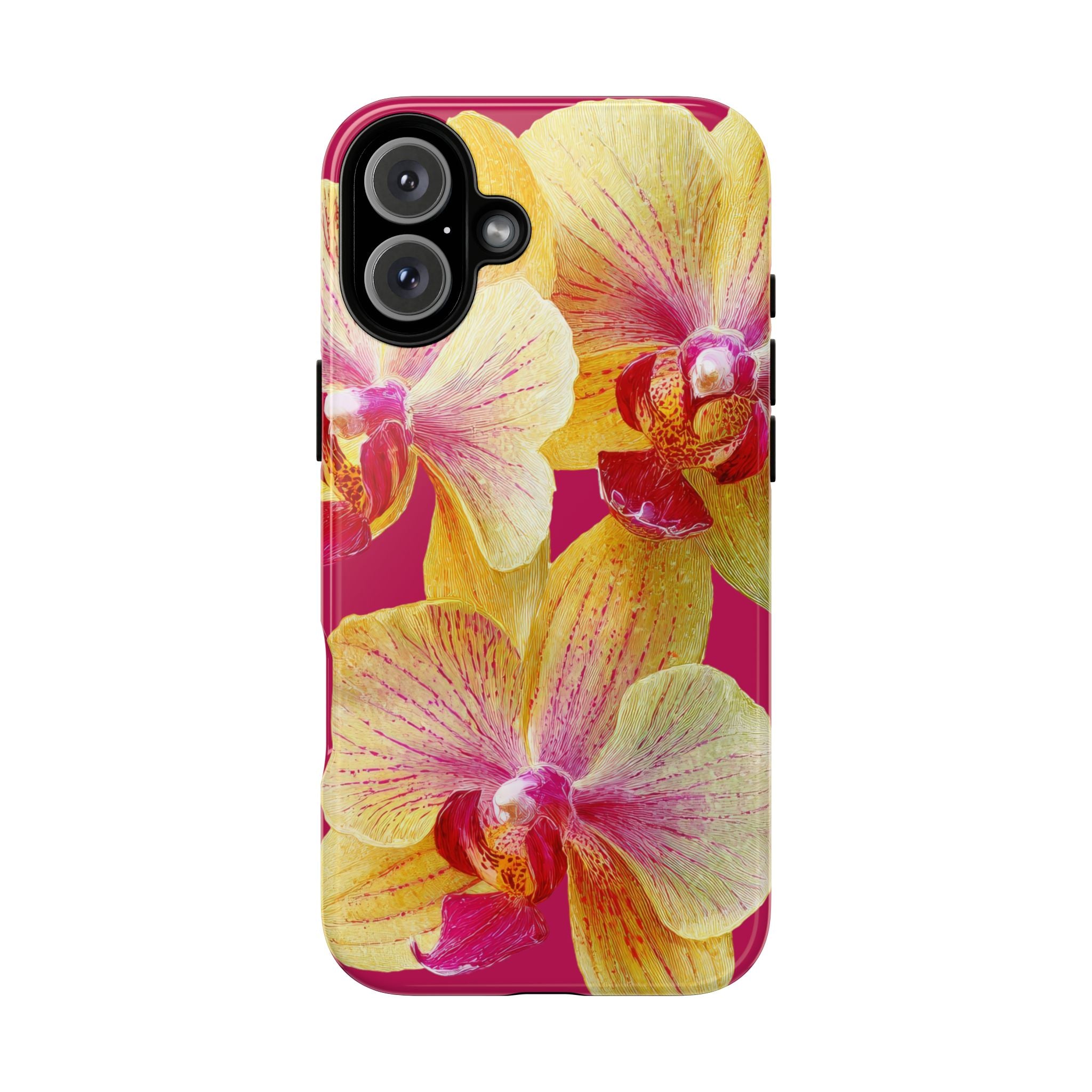 Yellow Pink Orchid Phone Case
