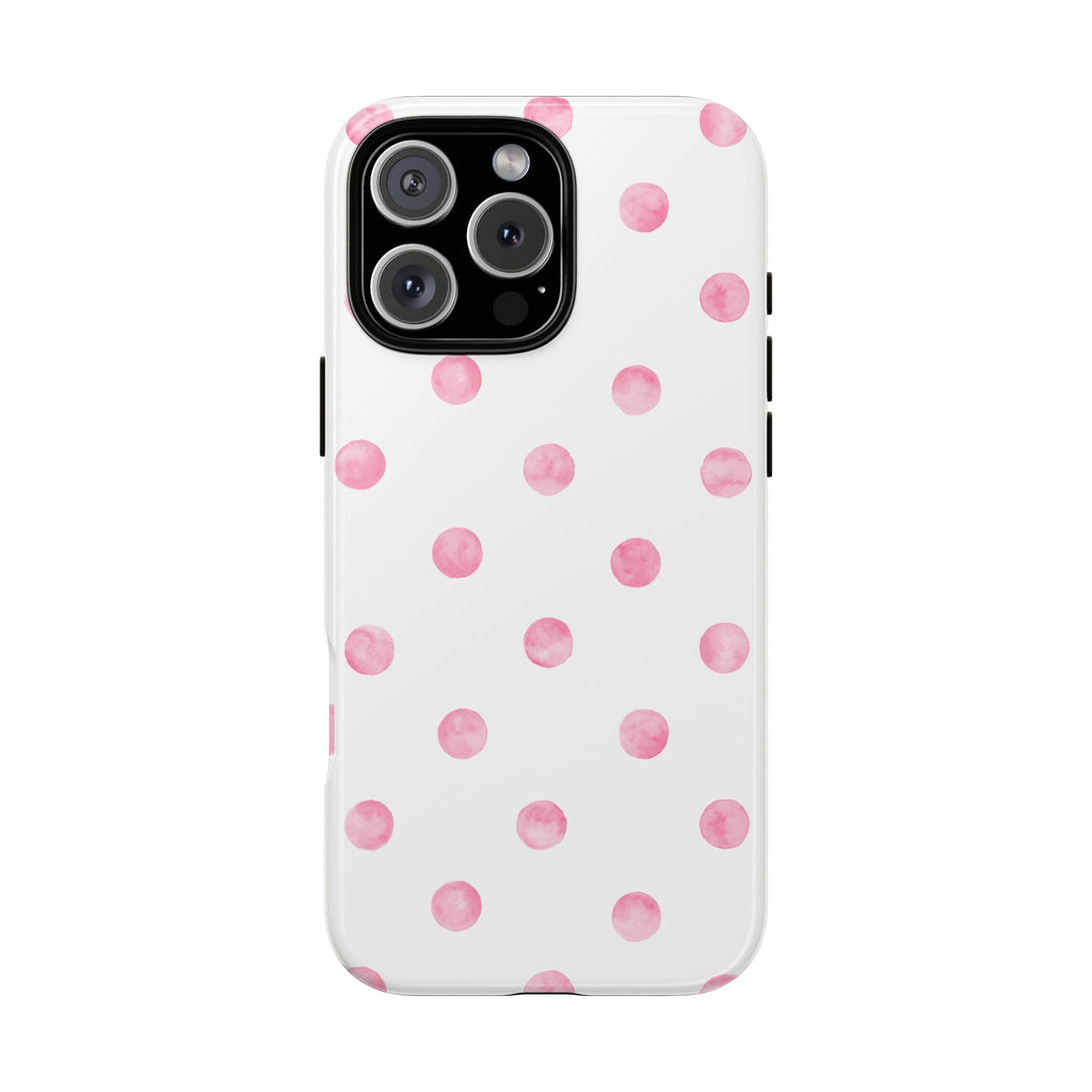 Pink Polka Phone Case