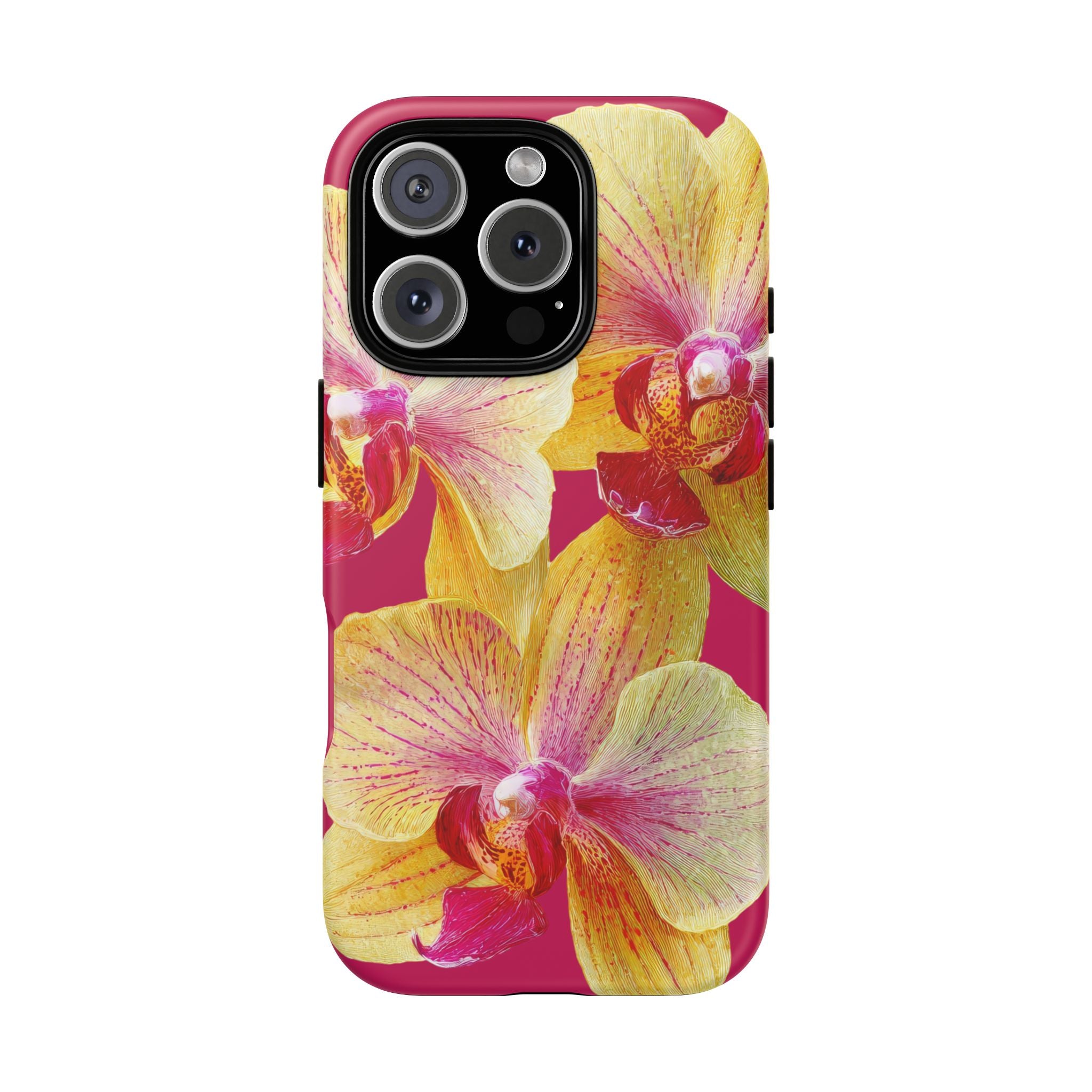 Yellow Pink Orchid Phone Case