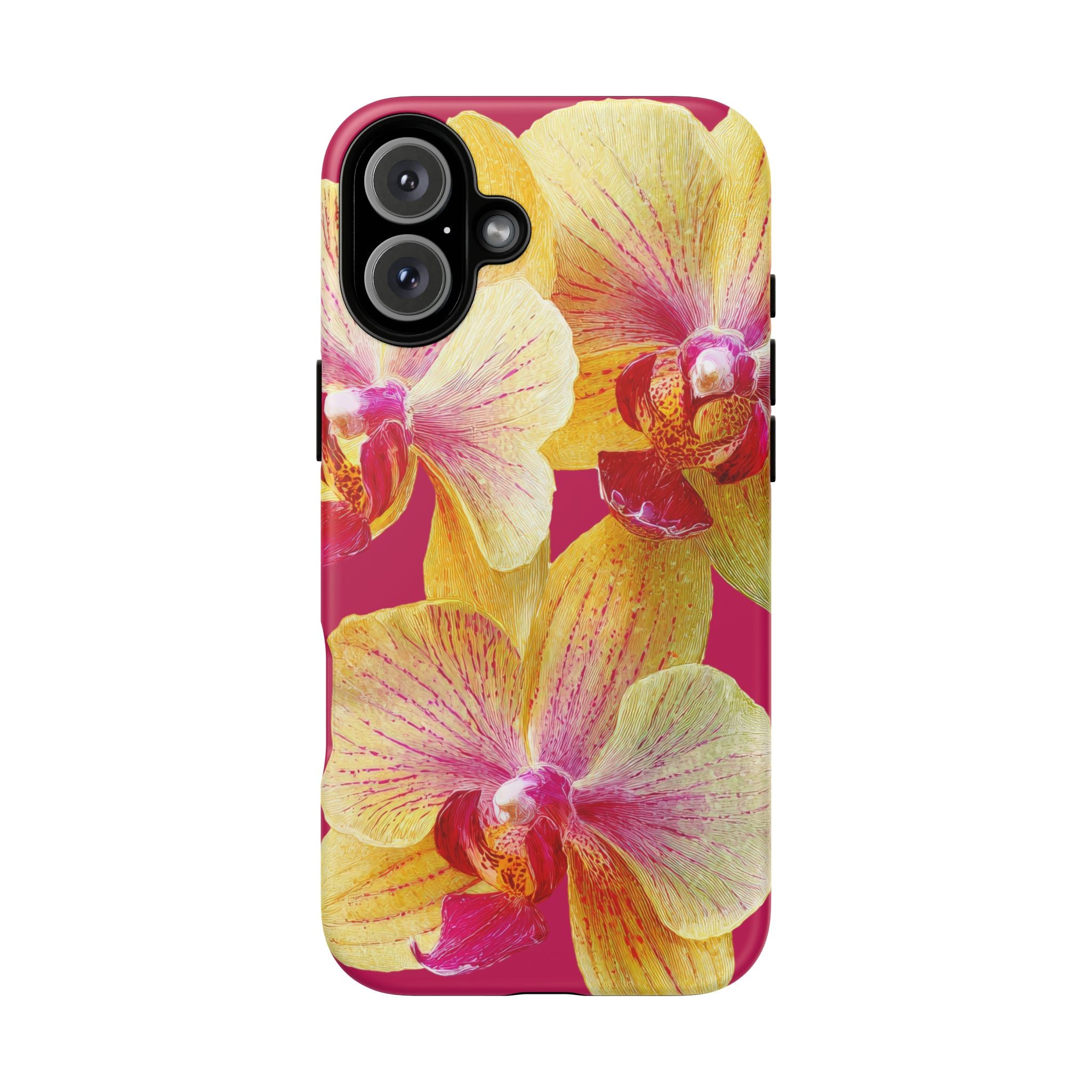 Yellow Pink Orchid Phone Case