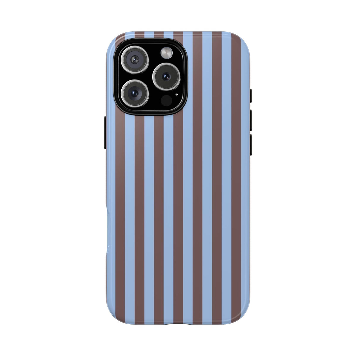 Blue & Brown Stripe Phone Case