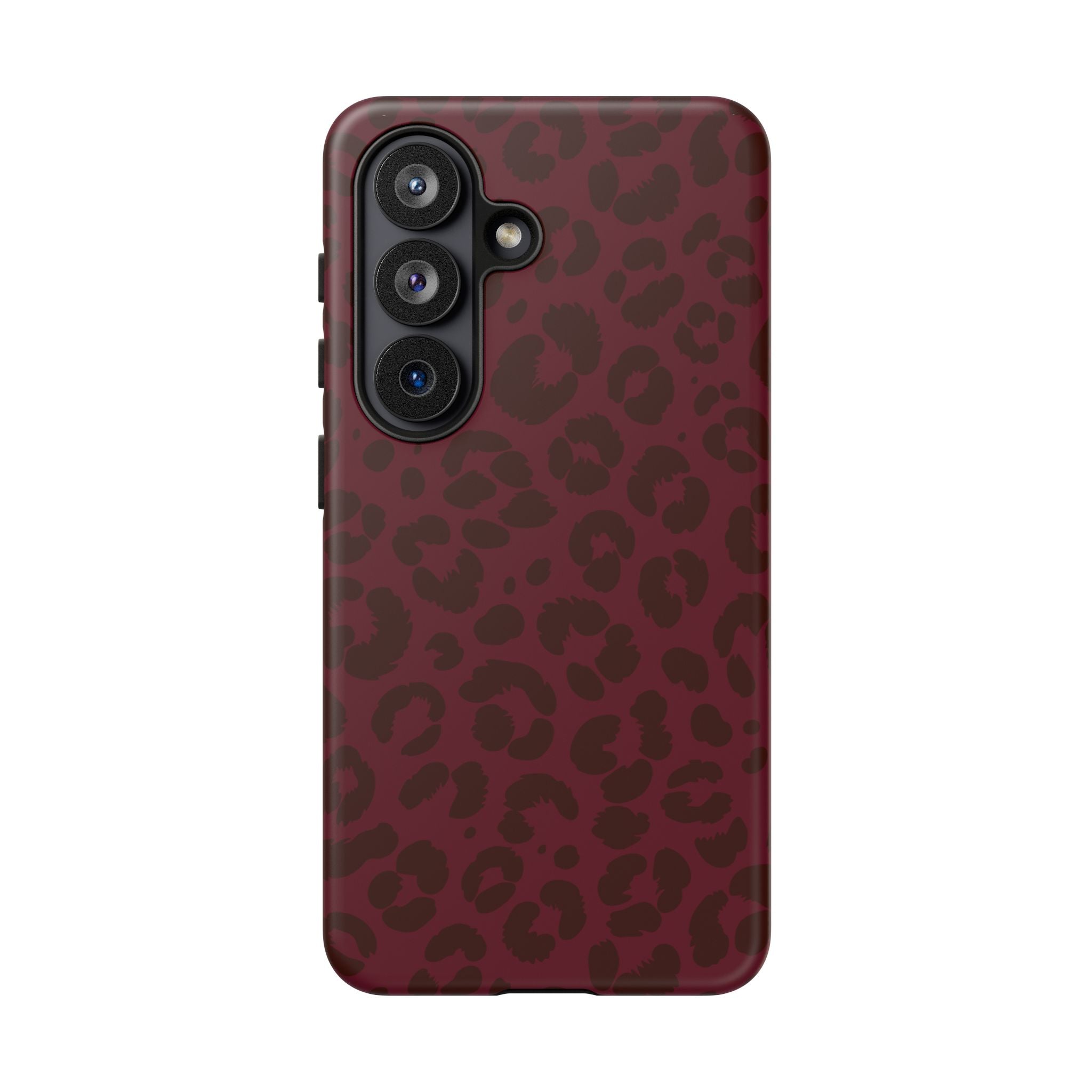 Burgundy Leopard Phone Case